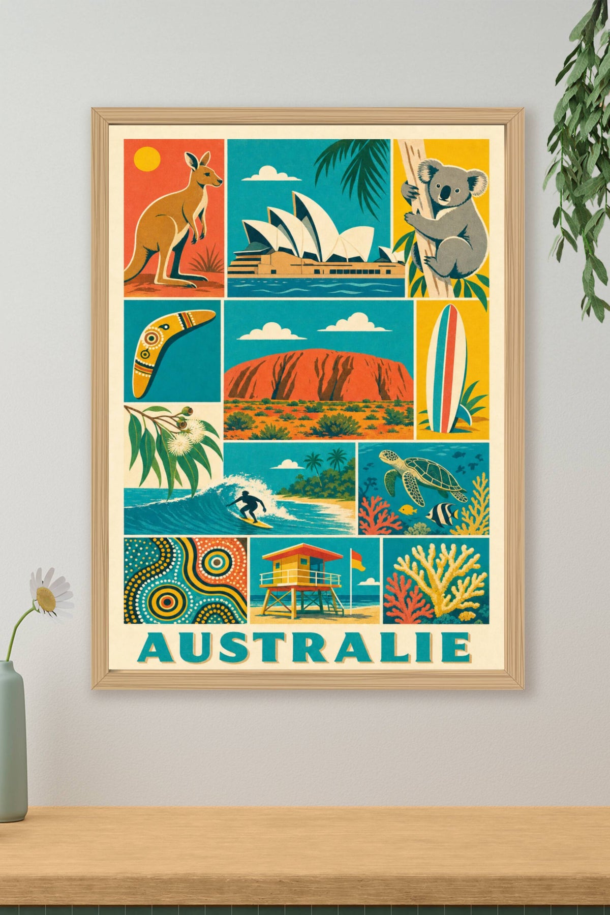 Poster d'Australie, Affiche Clichés