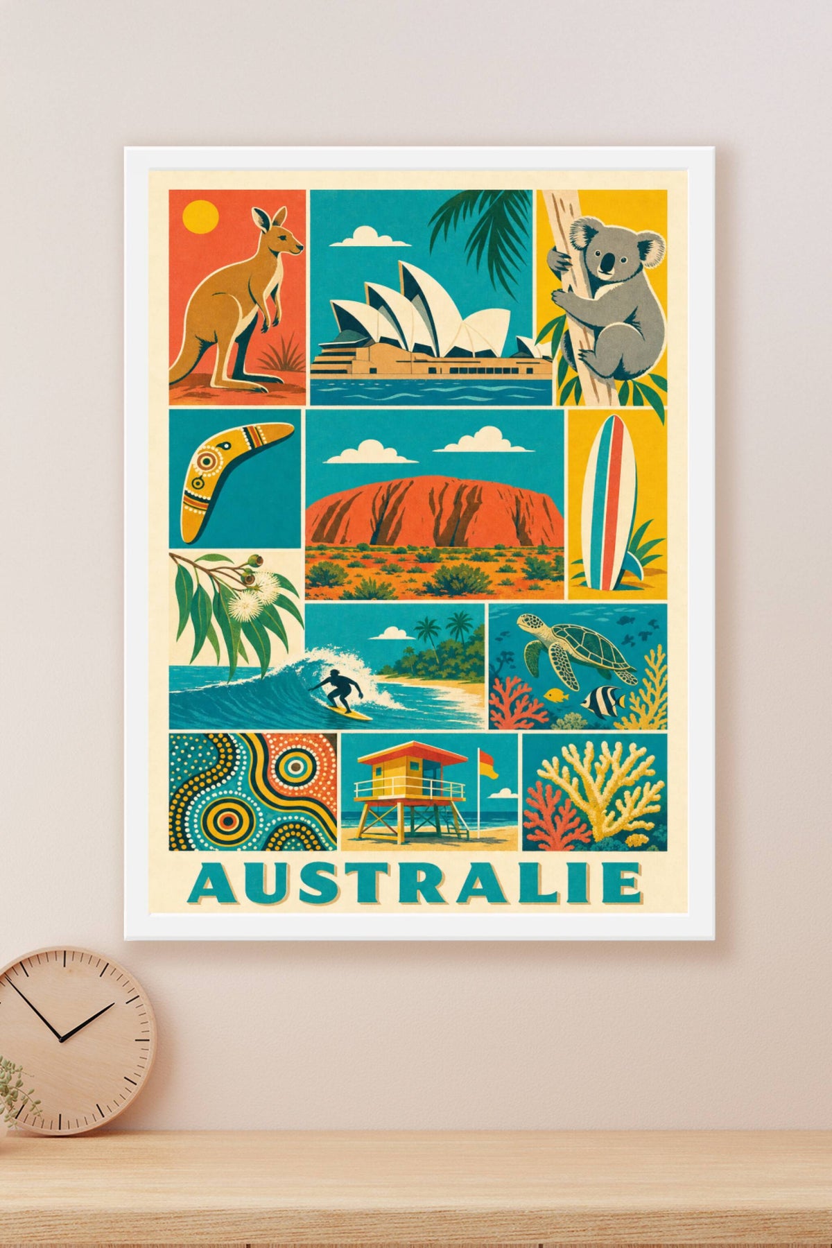 Poster d'Australie, Affiche Clichés