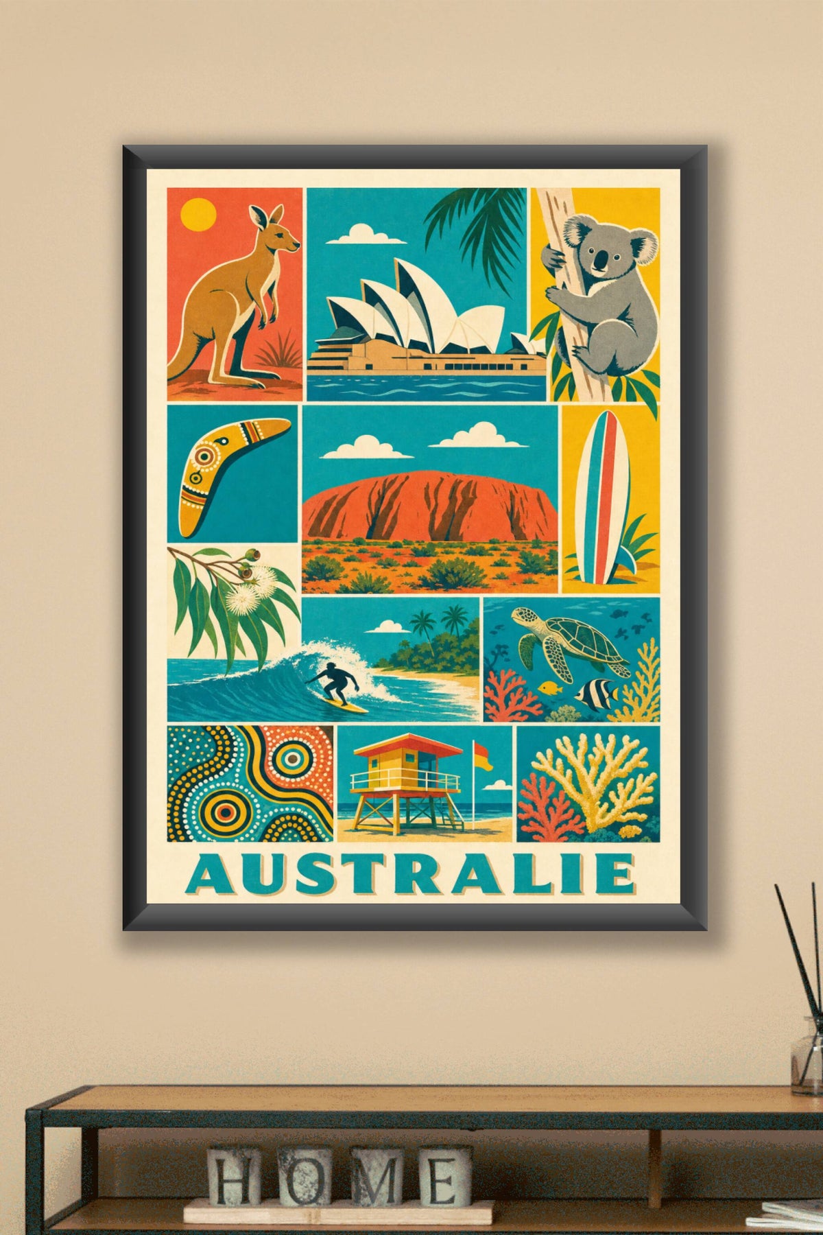 Poster d'Australie, Affiche Clichés