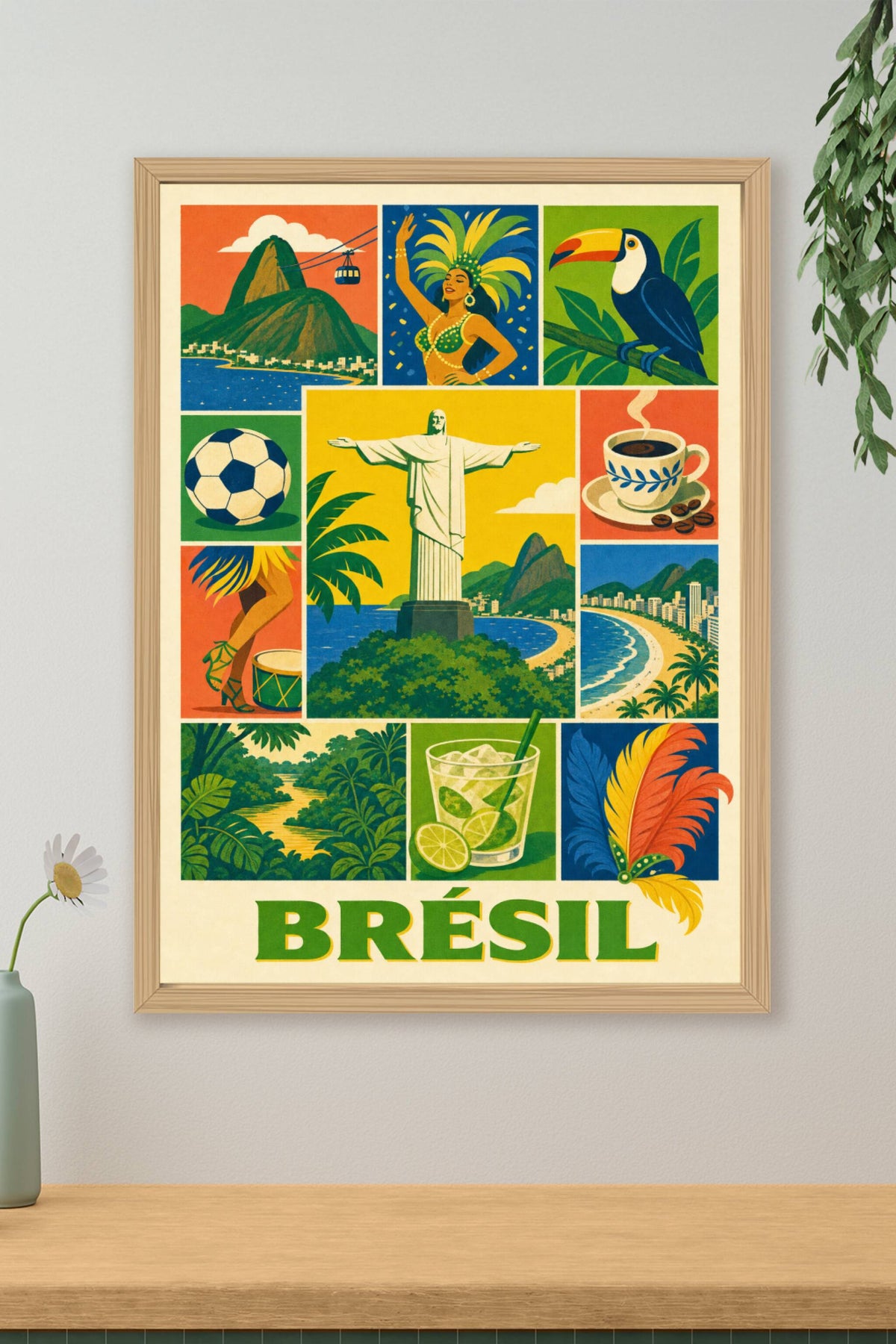 Poster du Brésil, Affiche Clichés