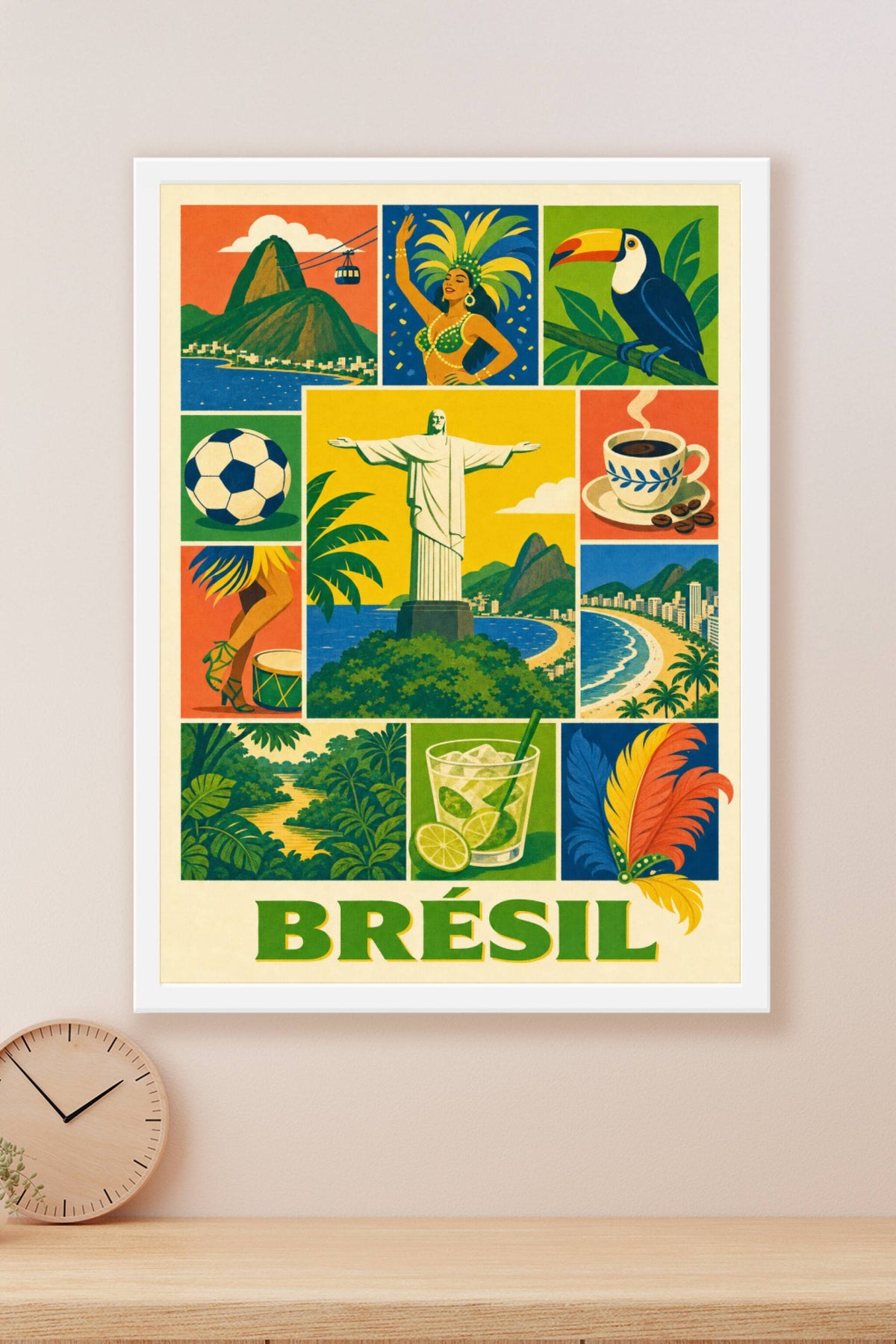 Poster du Brésil, Affiche Clichés