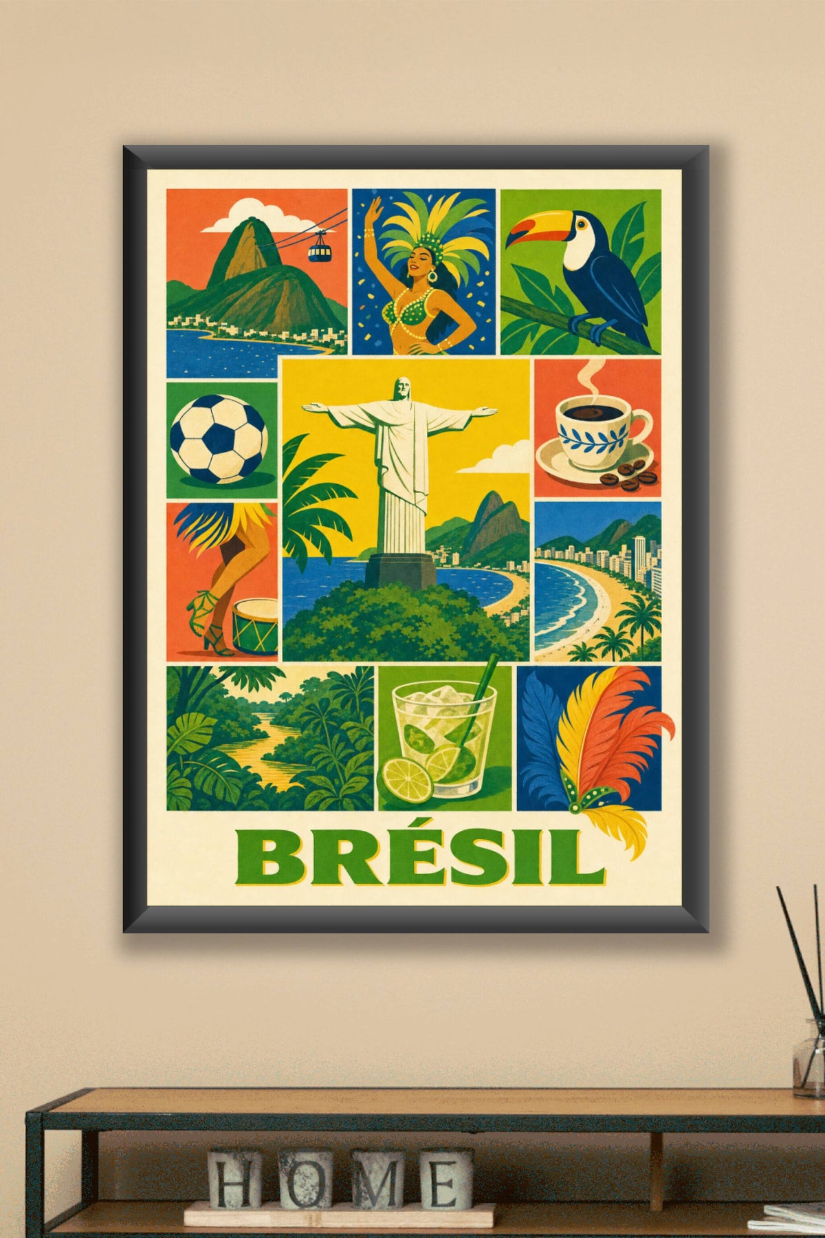 Poster du Brésil, Affiche Clichés