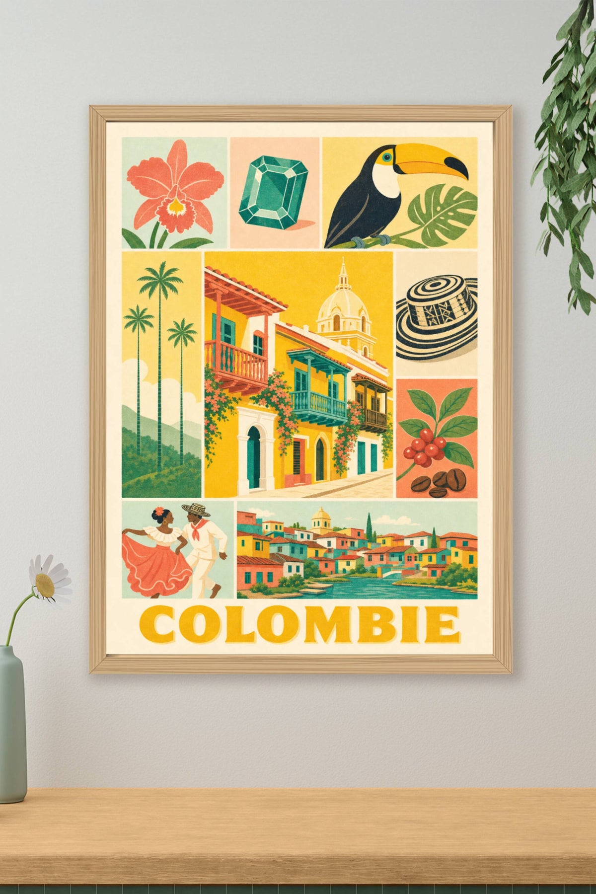 Poster de Colombie, Affiche Clichés
