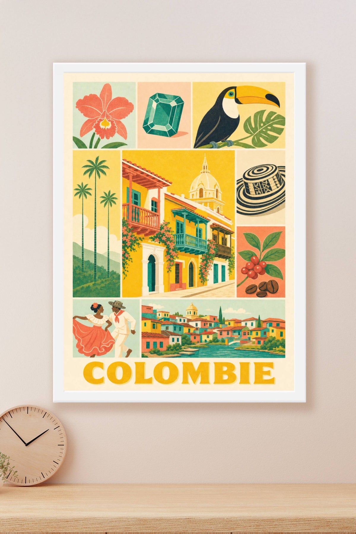 Poster de Colombie, Affiche Clichés