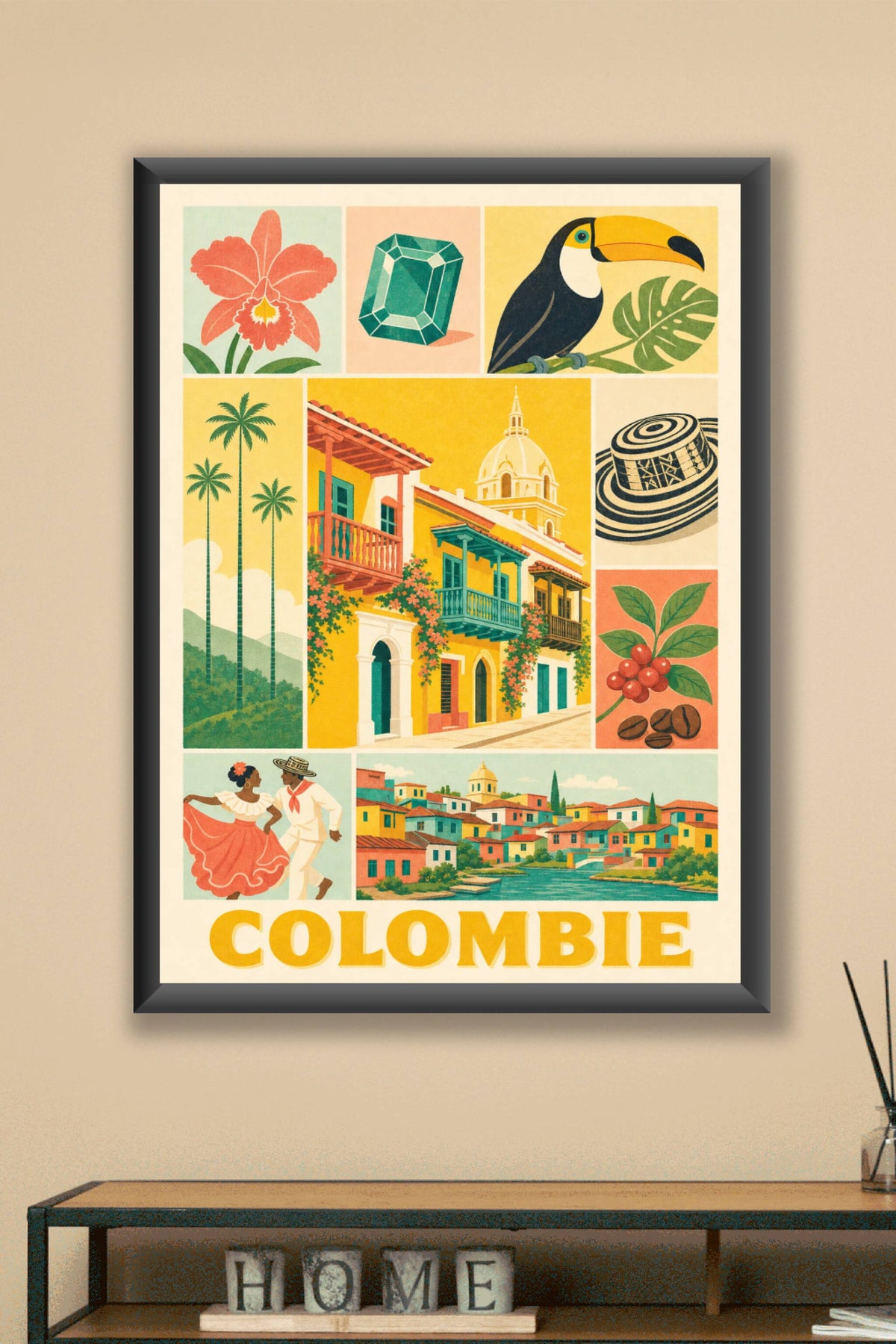 Poster de Colombie, Affiche Clichés