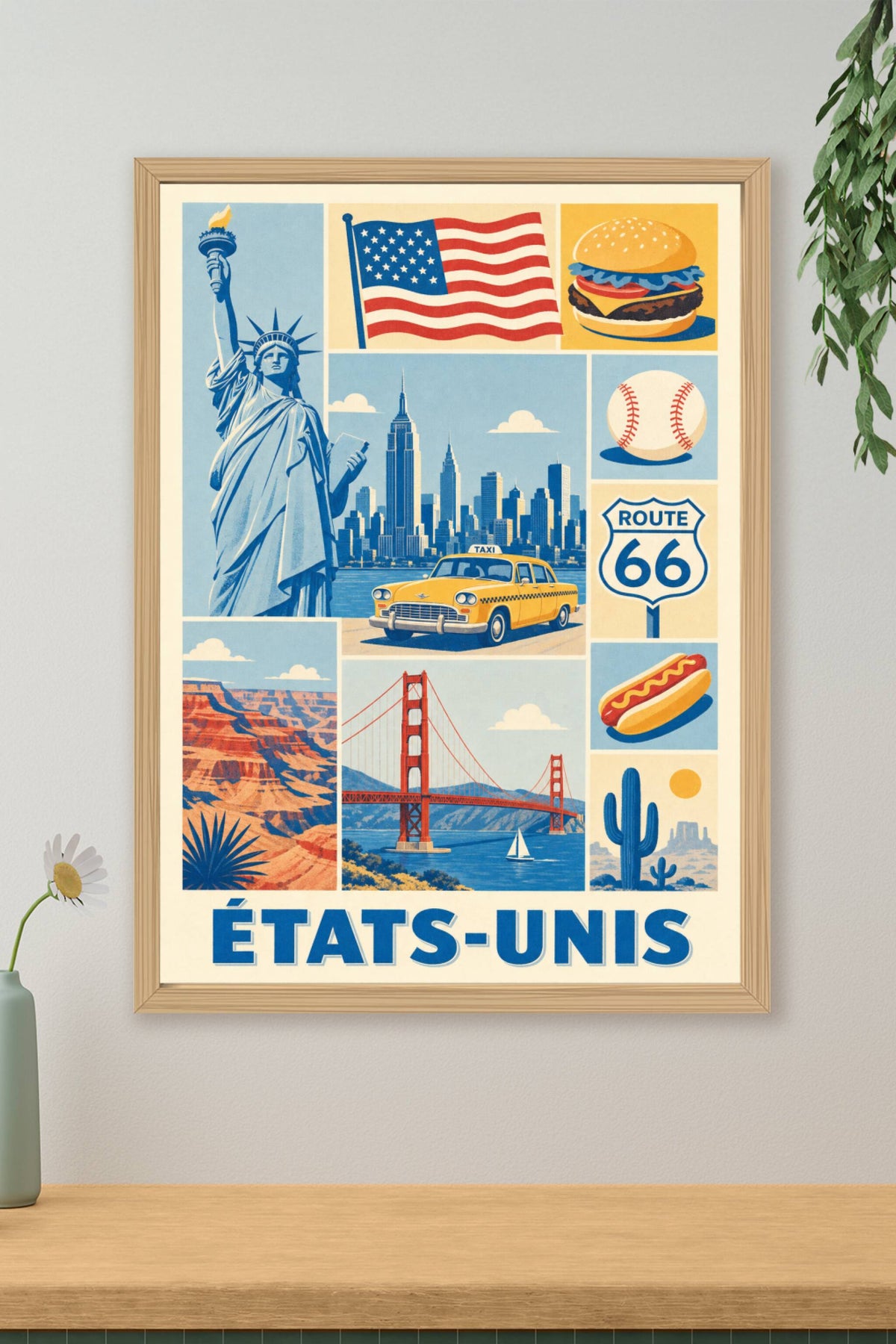 Poster des Etats-Unis, Affiche Clichés