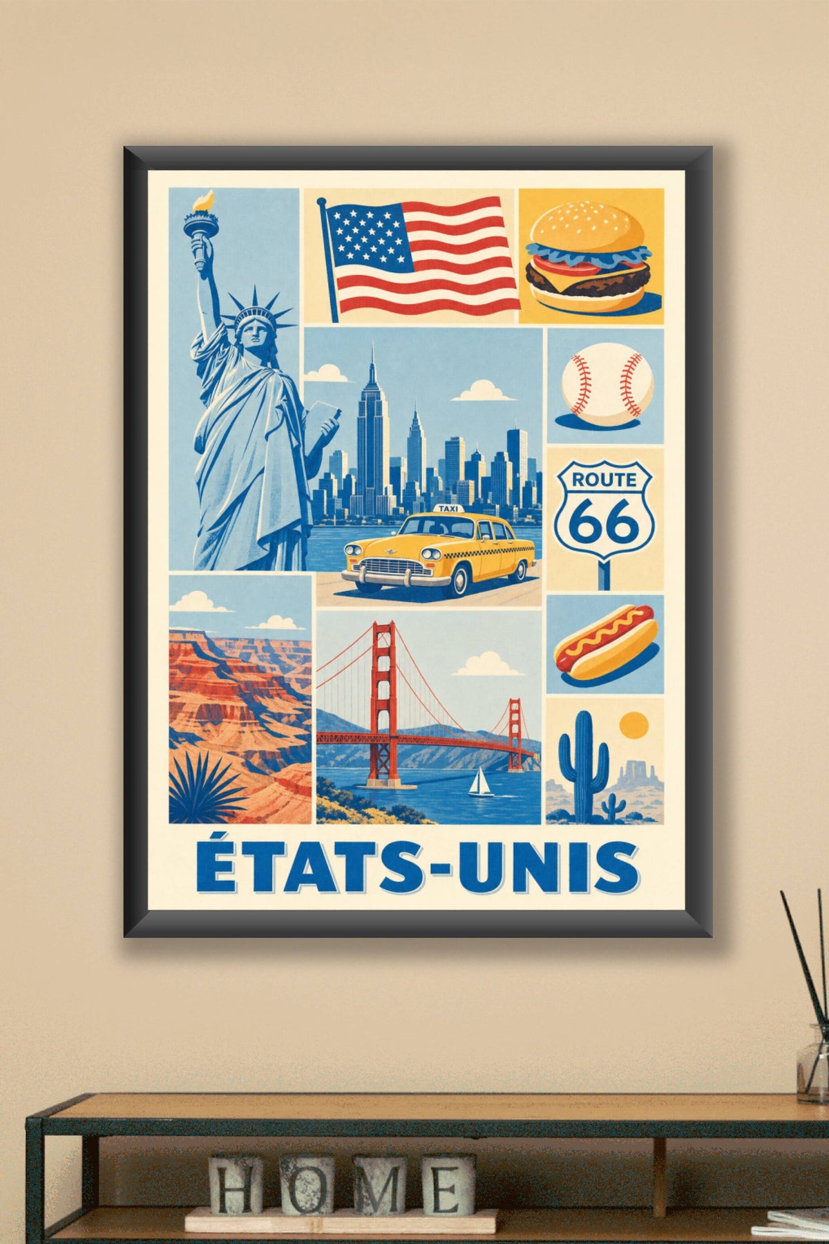 Poster des Etats-Unis, Affiche Clichés