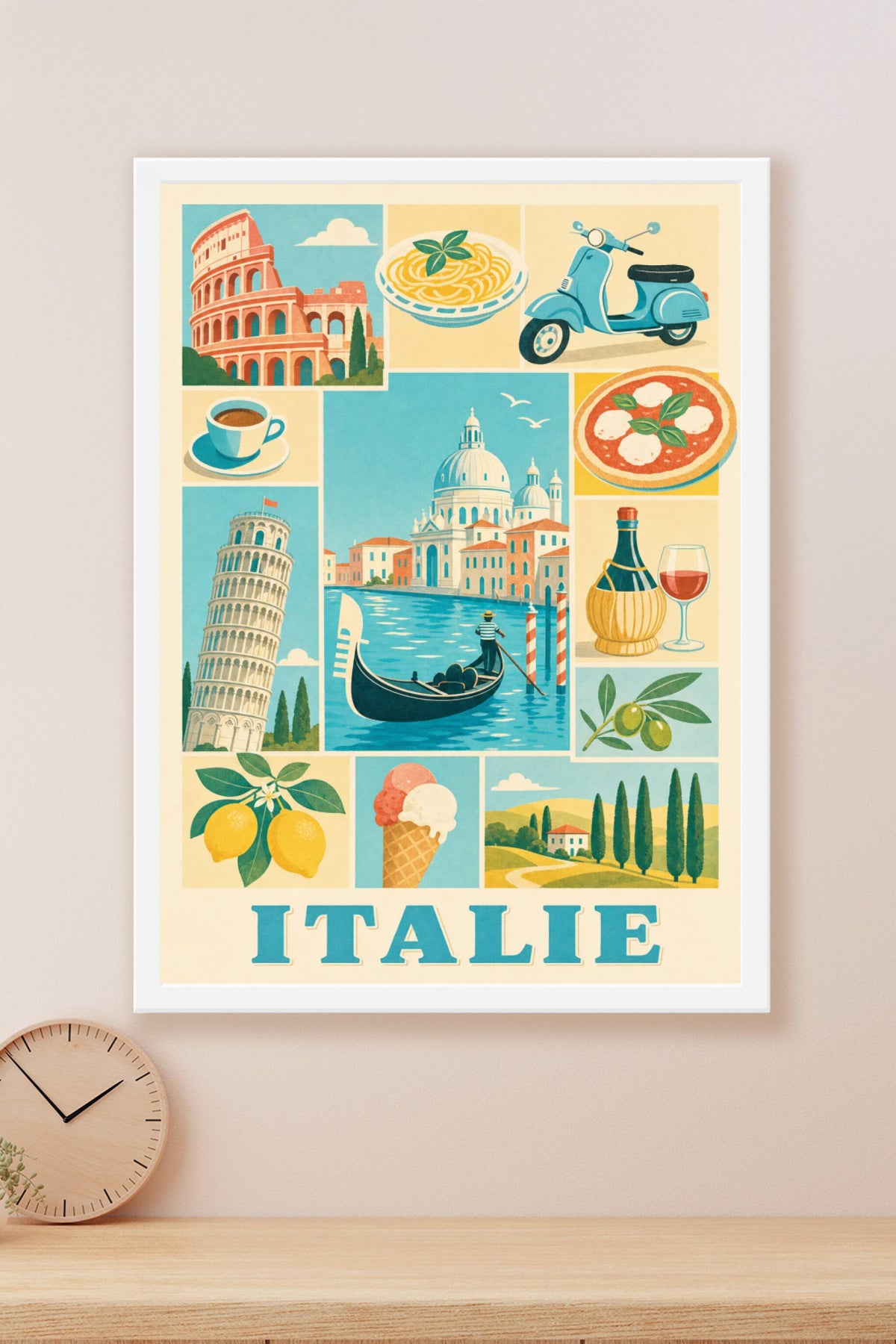 Poster d'Italie, Affiche Clichés