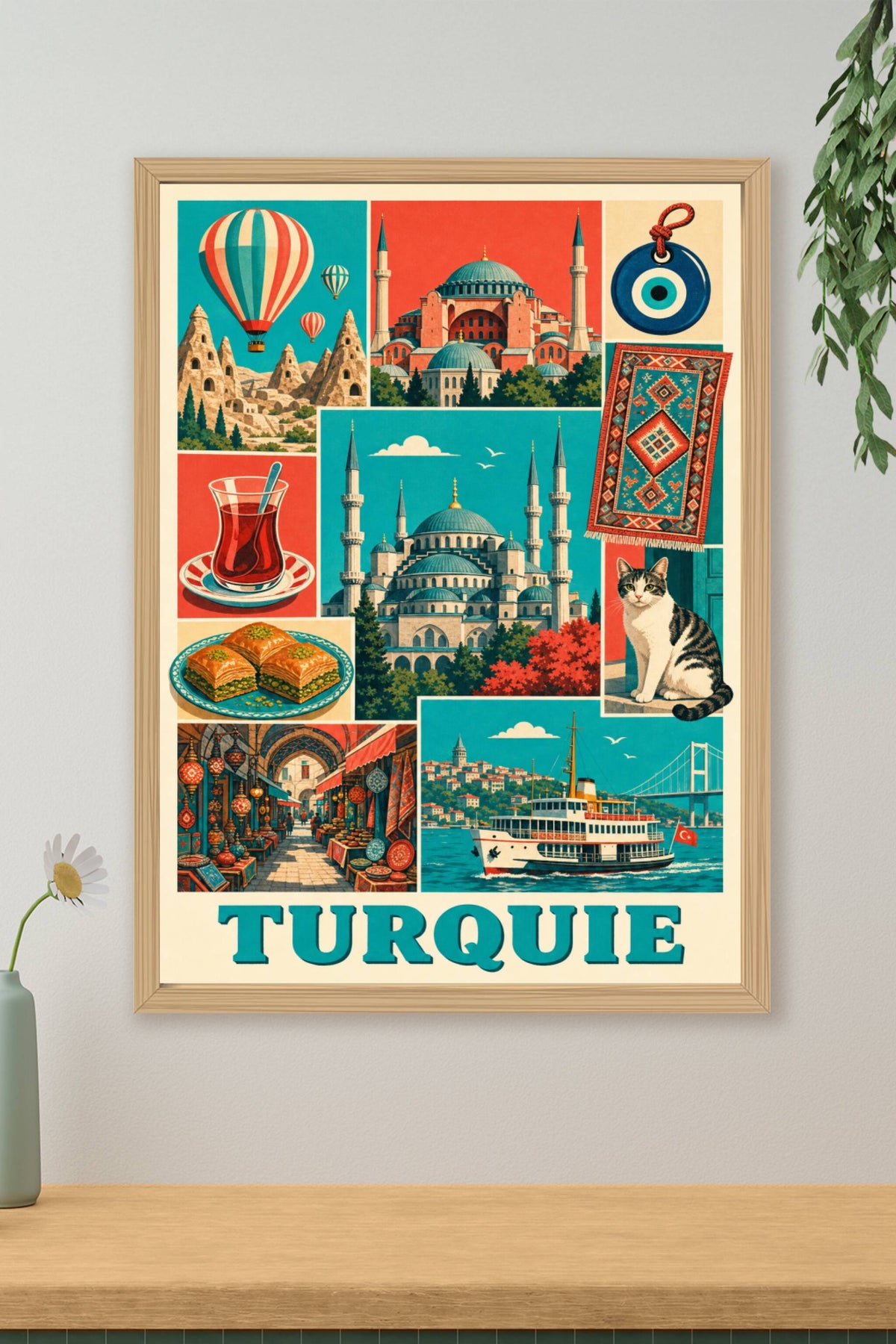 Affiche de Turquie, poster Sainte-Sophie