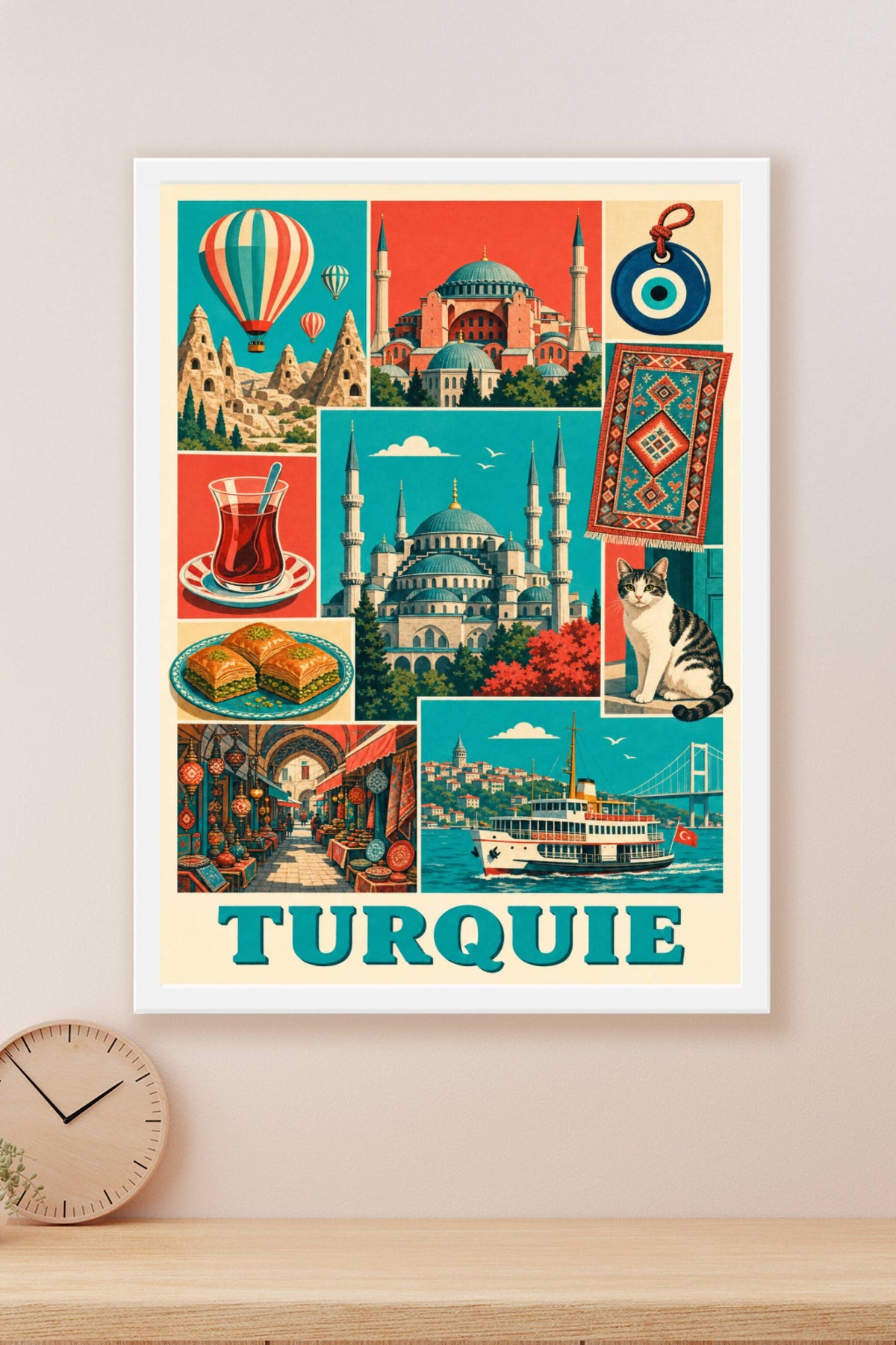Affiche de Turquie, poster Sainte-Sophie