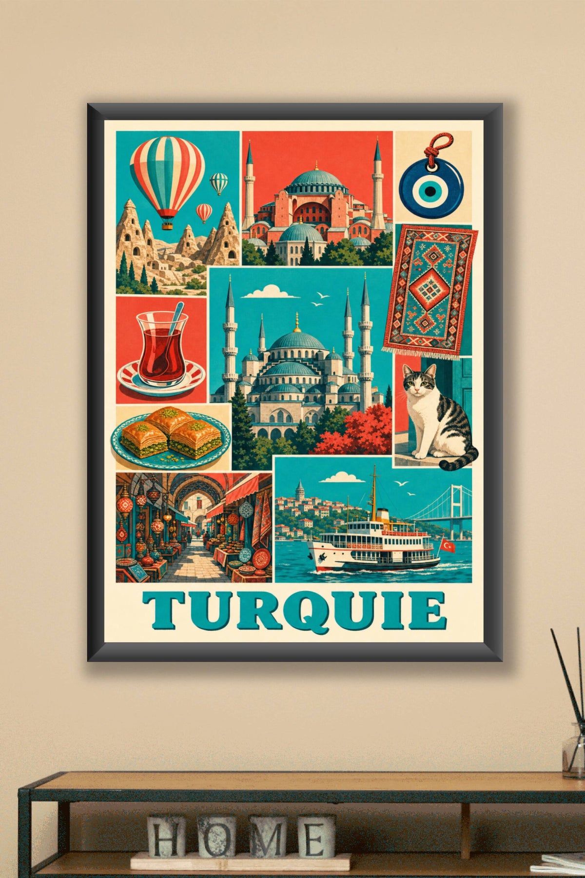Affiche de Turquie, poster Sainte-Sophie