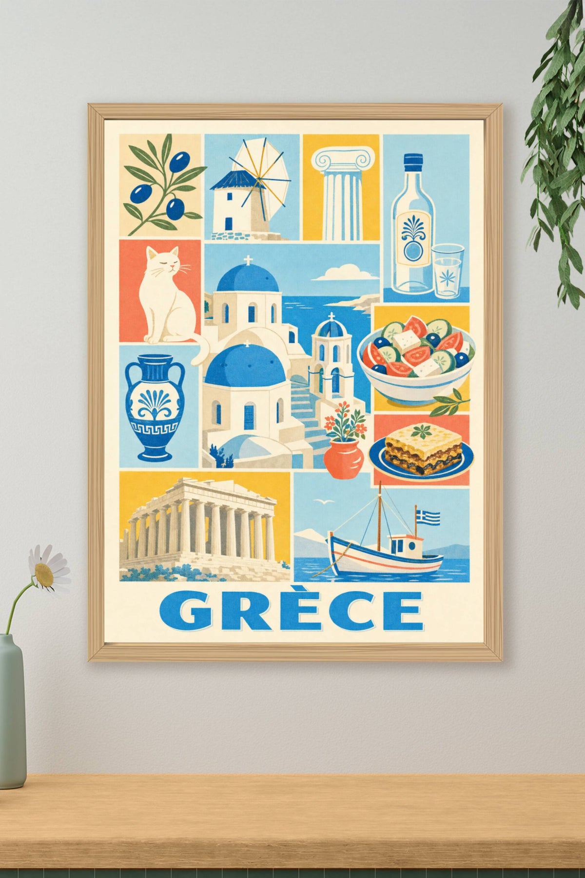 Poster de Grèce, Affiche Clichés