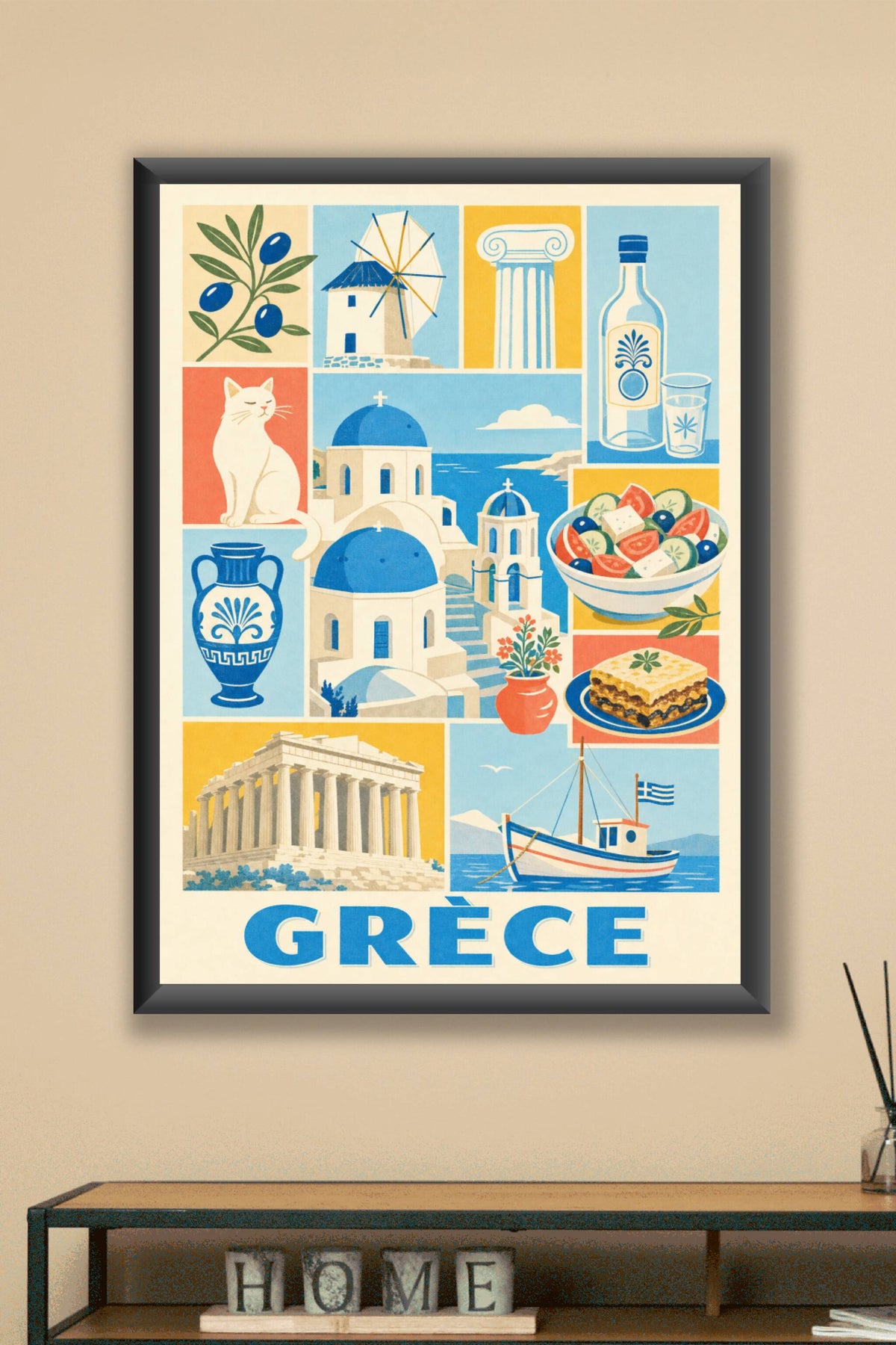 Poster de Grèce, Affiche Clichés