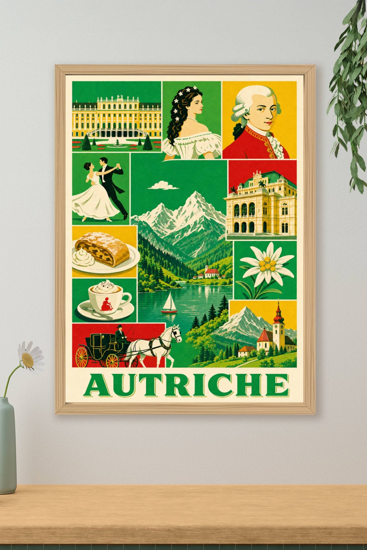 Poster d'Autriche, Affiche Clichés