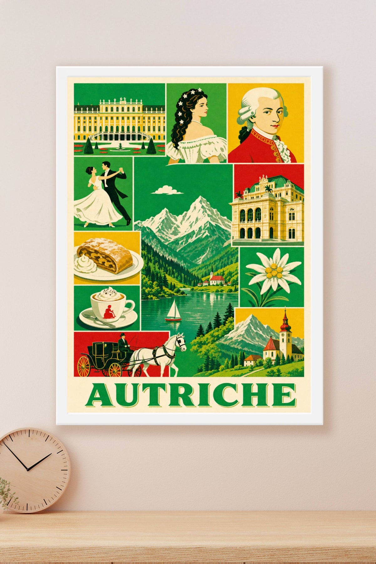 Poster d'Autriche, Affiche Clichés