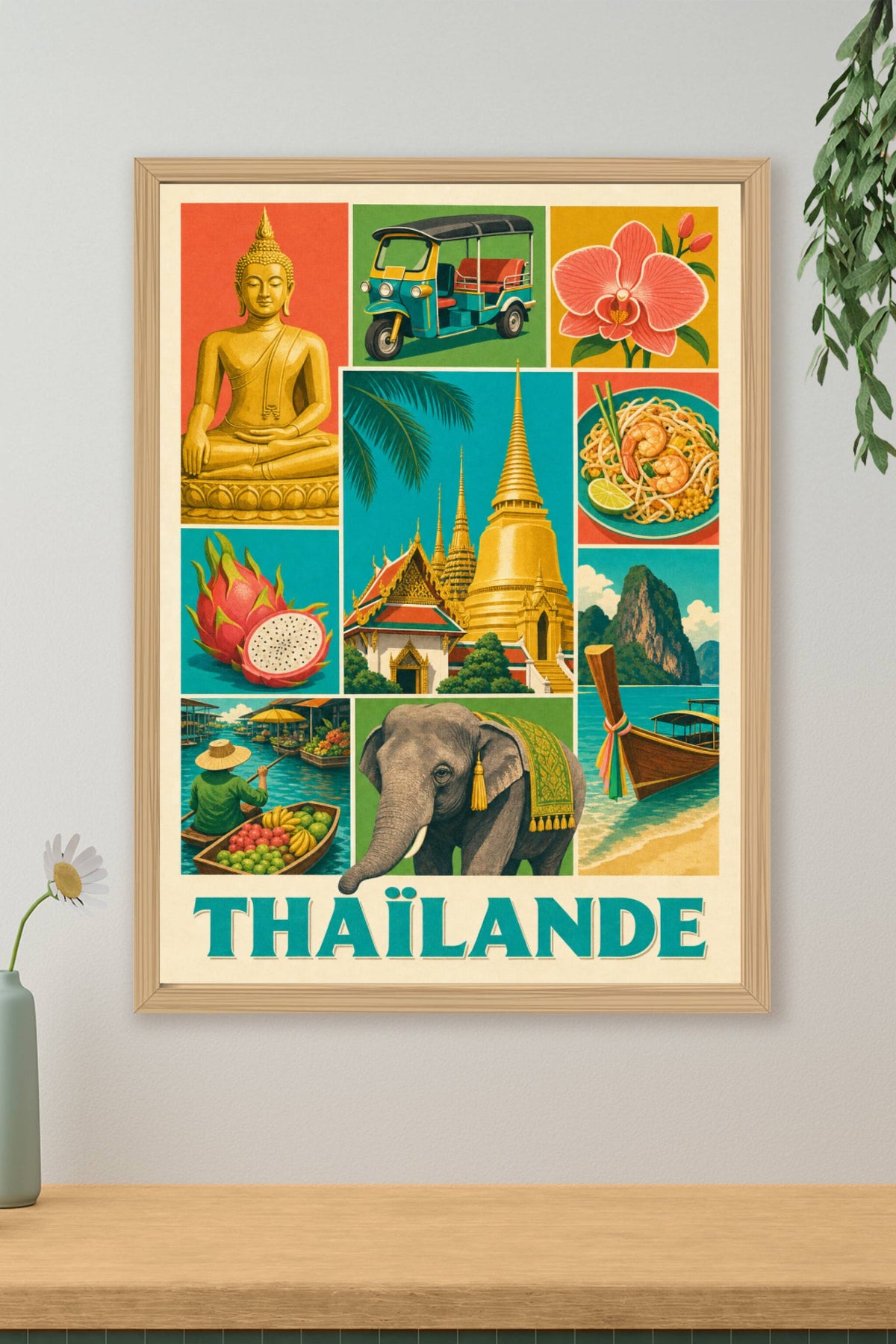Poster de Thaïlande, Affiche Clichés