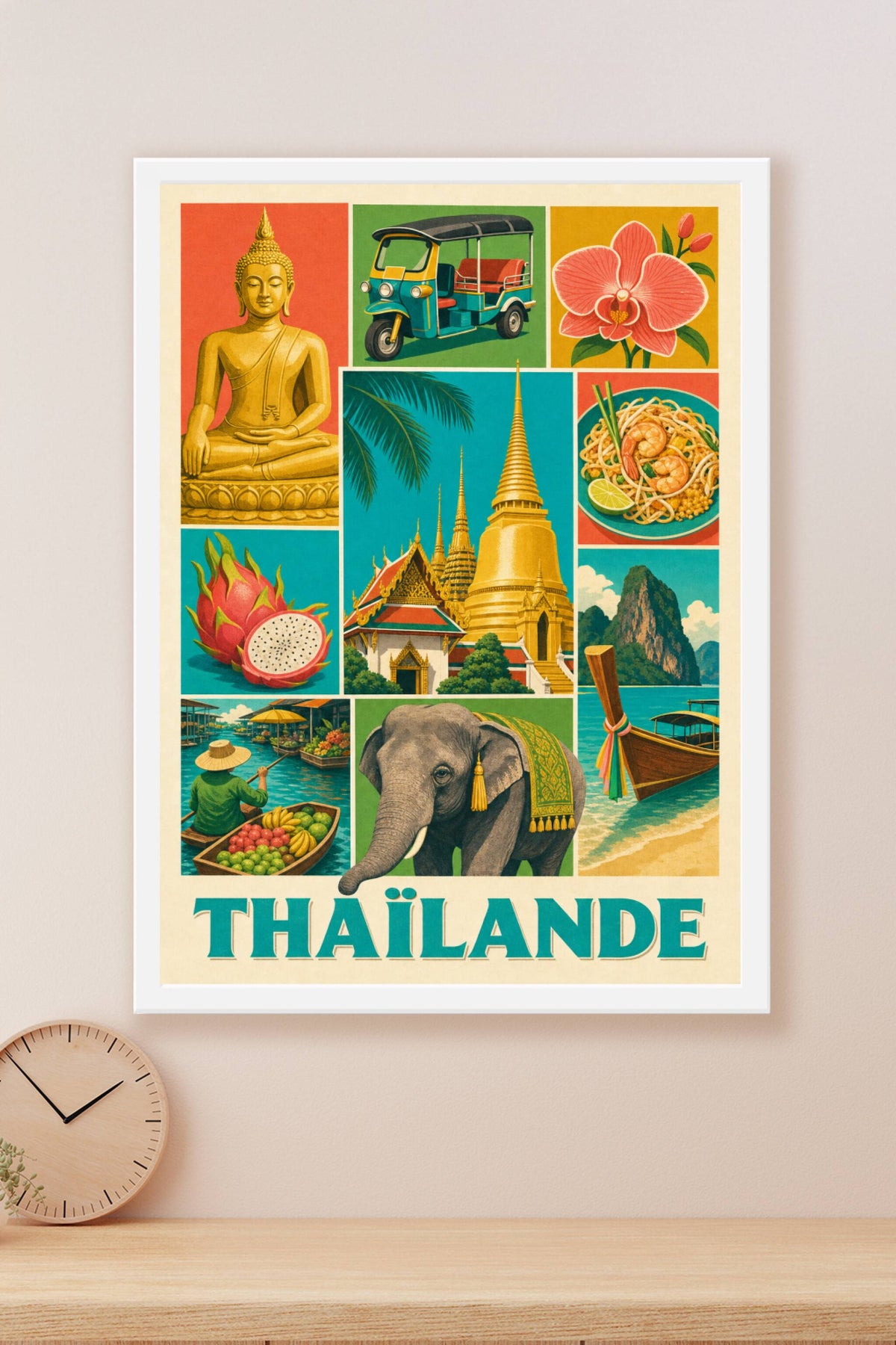Poster de Thaïlande, Affiche Clichés