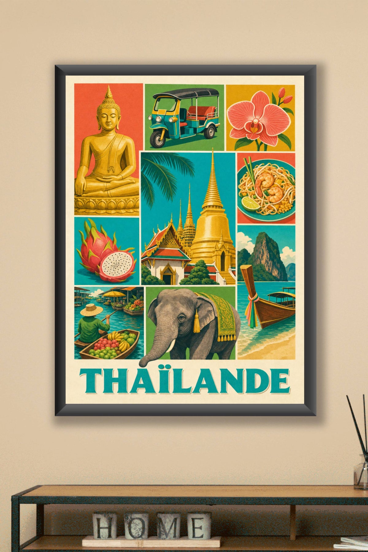 Poster de Thaïlande, Affiche Clichés