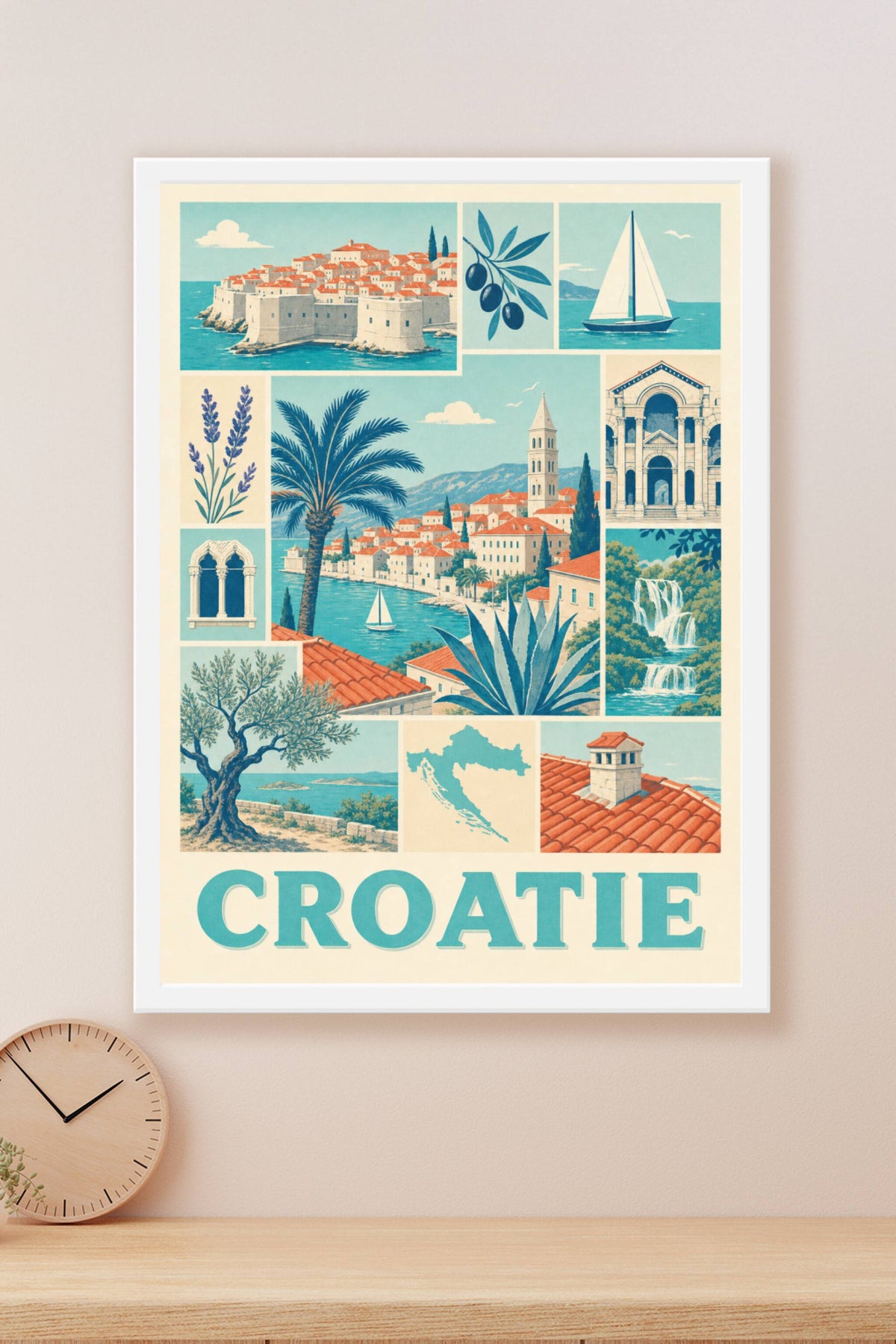Poster de Croatie, Affiche Clichés
