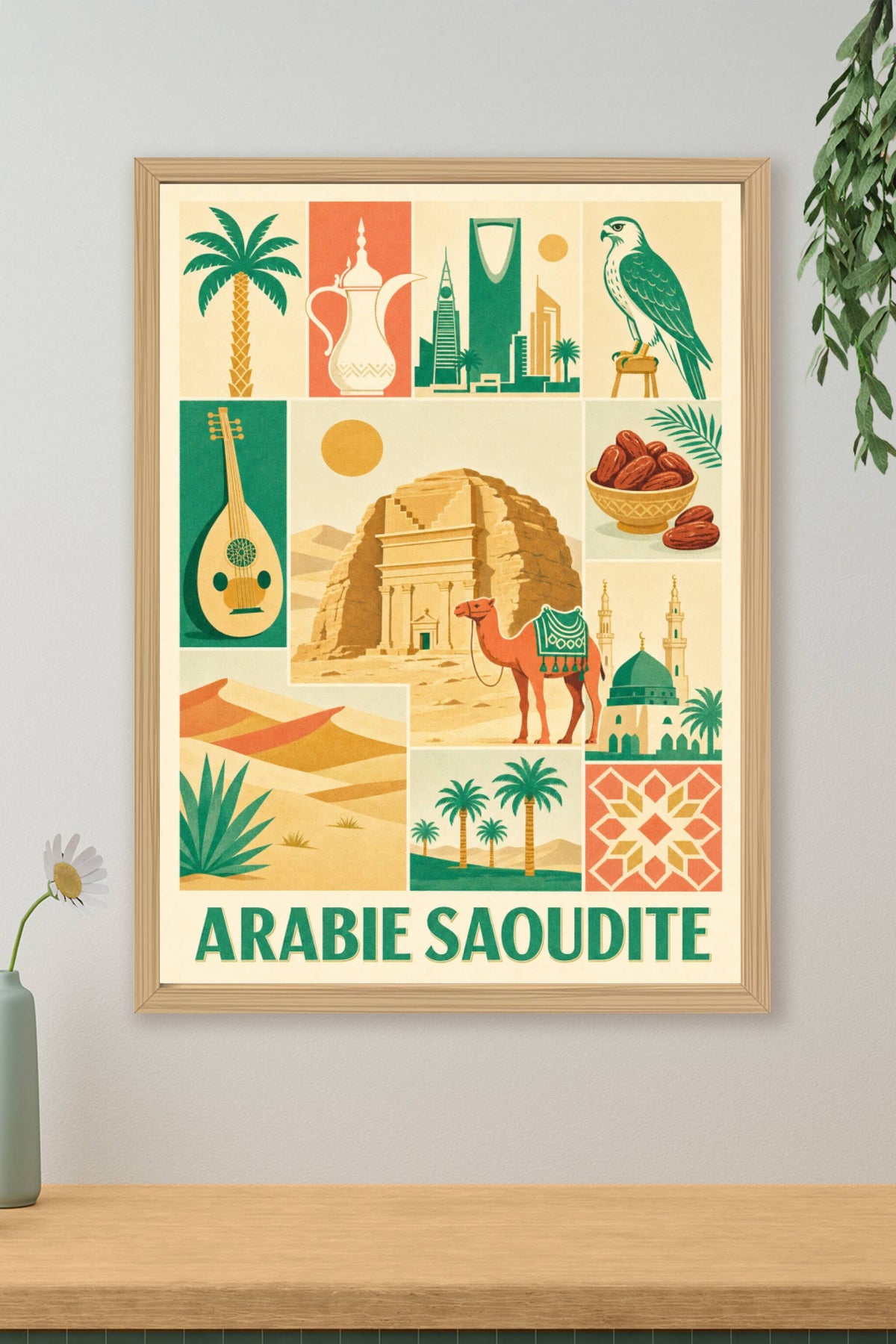 Poster d'Arabie Saoudite, Affiche Clichés