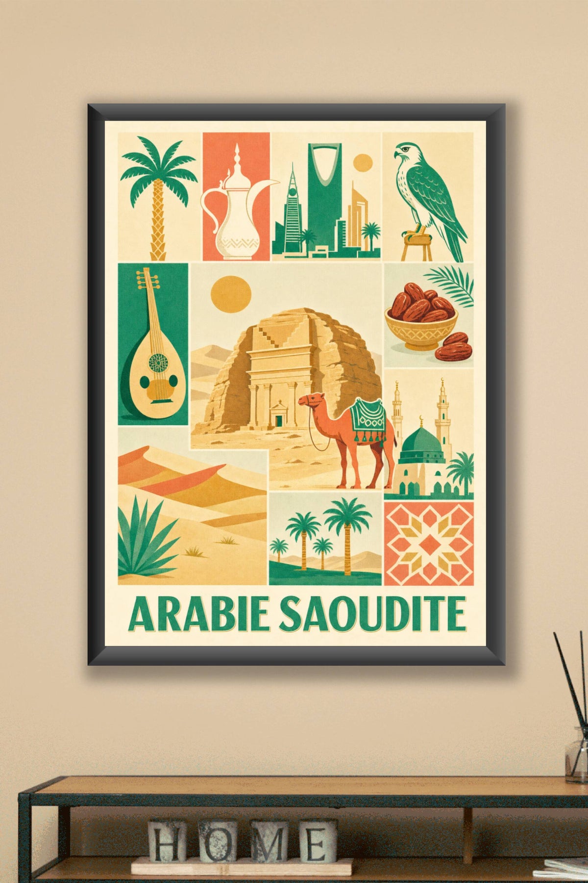 Poster d'Arabie Saoudite, Affiche Clichés