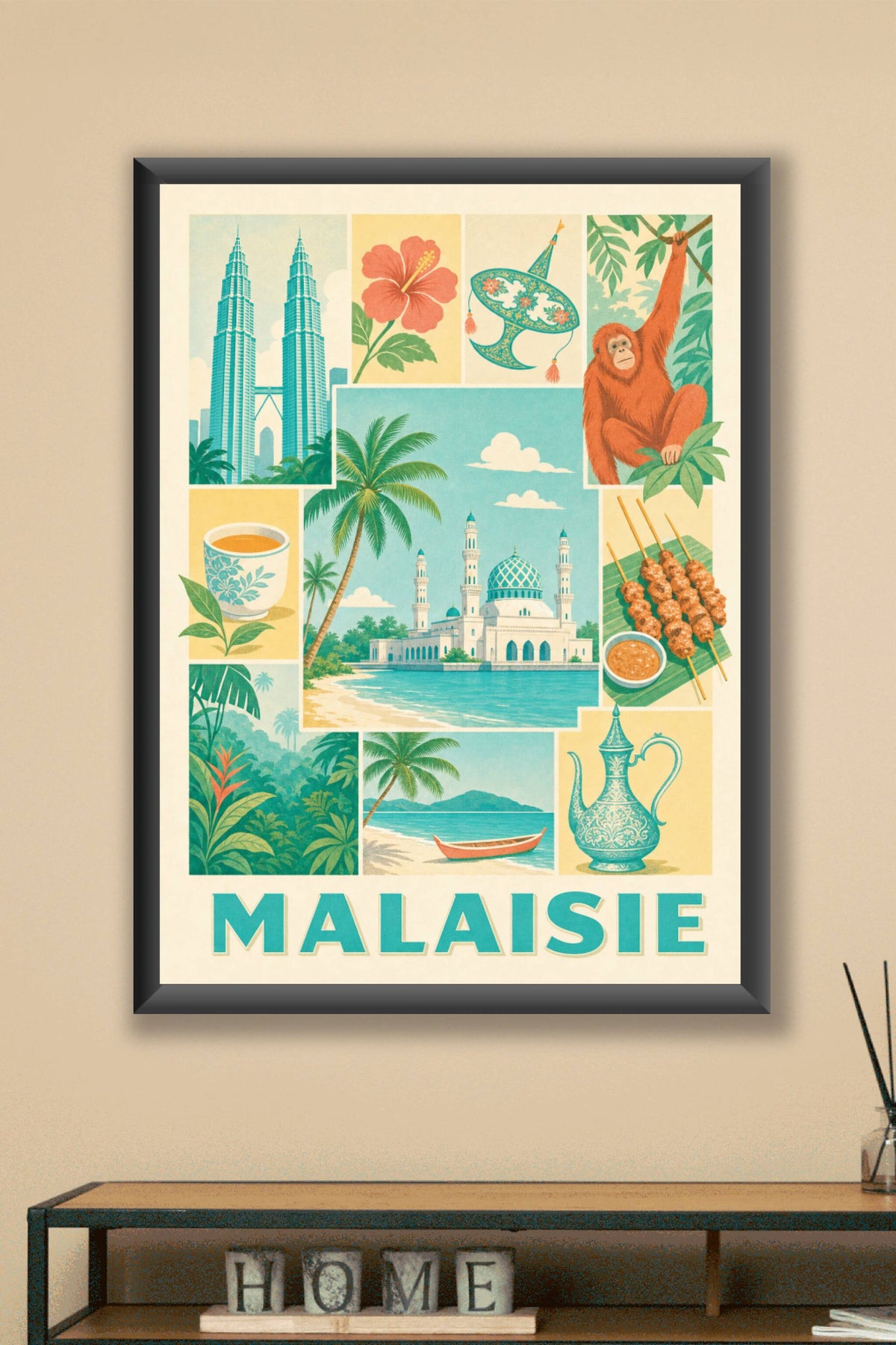 Poster de Malaisie, Affiche Clichés