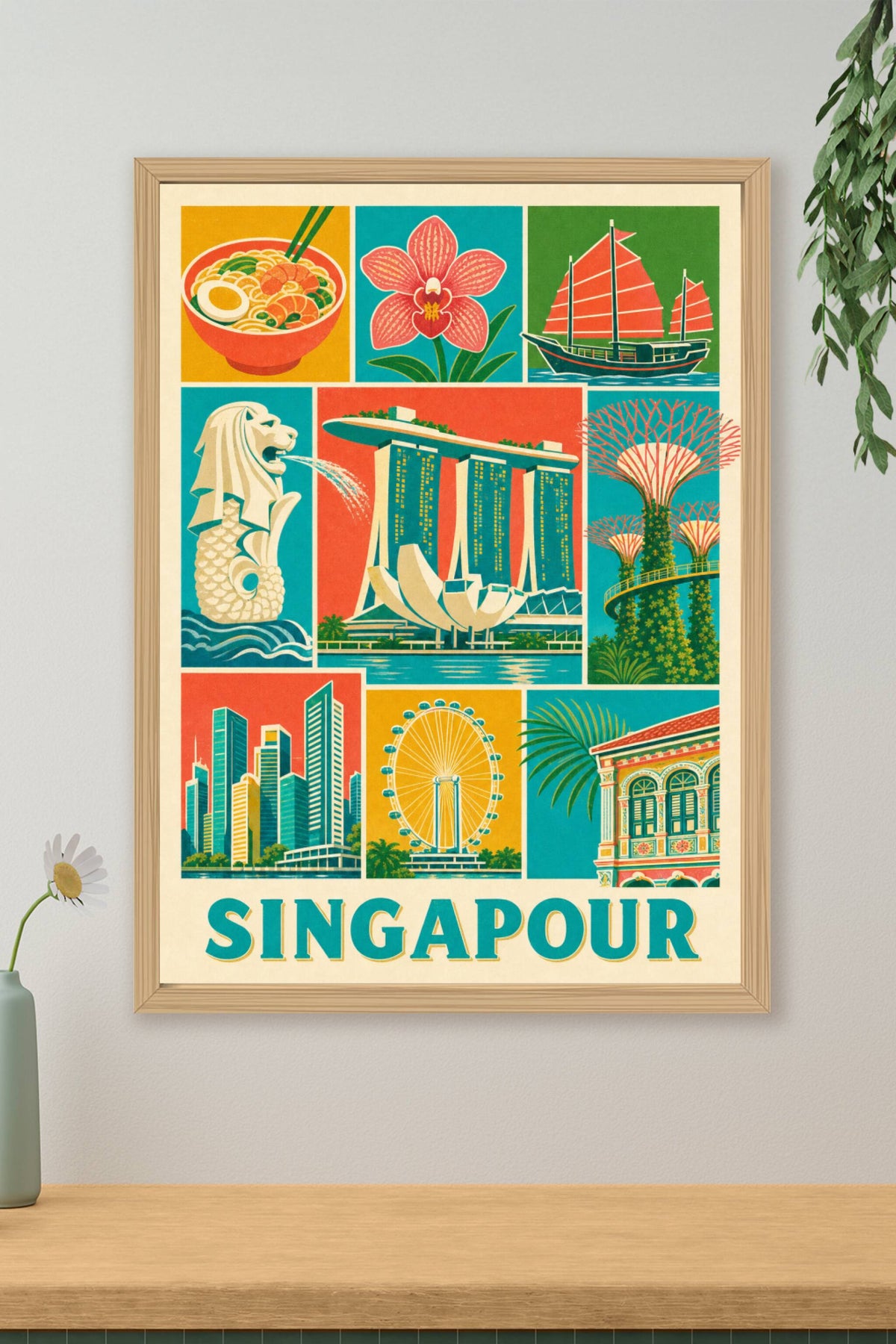 Poster de Singapour, Affiche Clichés