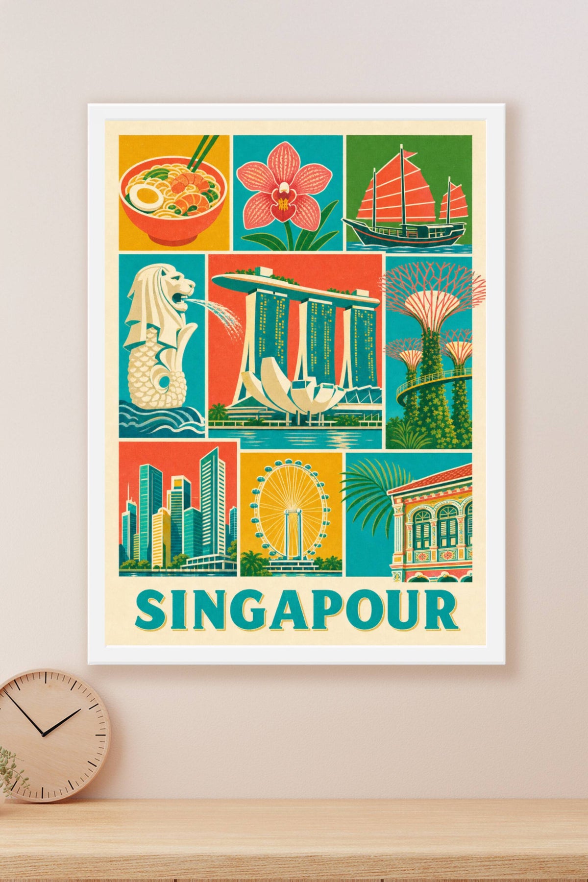 Poster de Singapour, Affiche Clichés