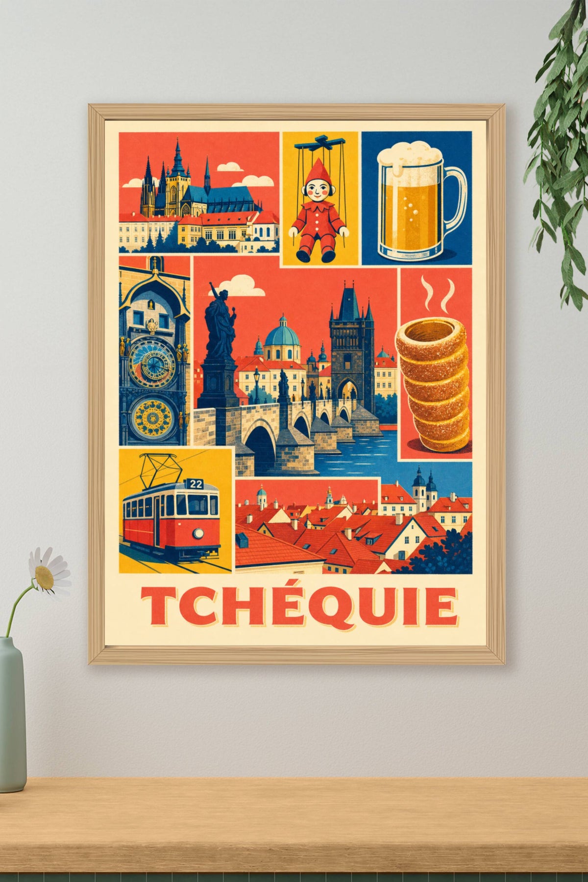 Poster de Tchéquie, Affiche Clichés