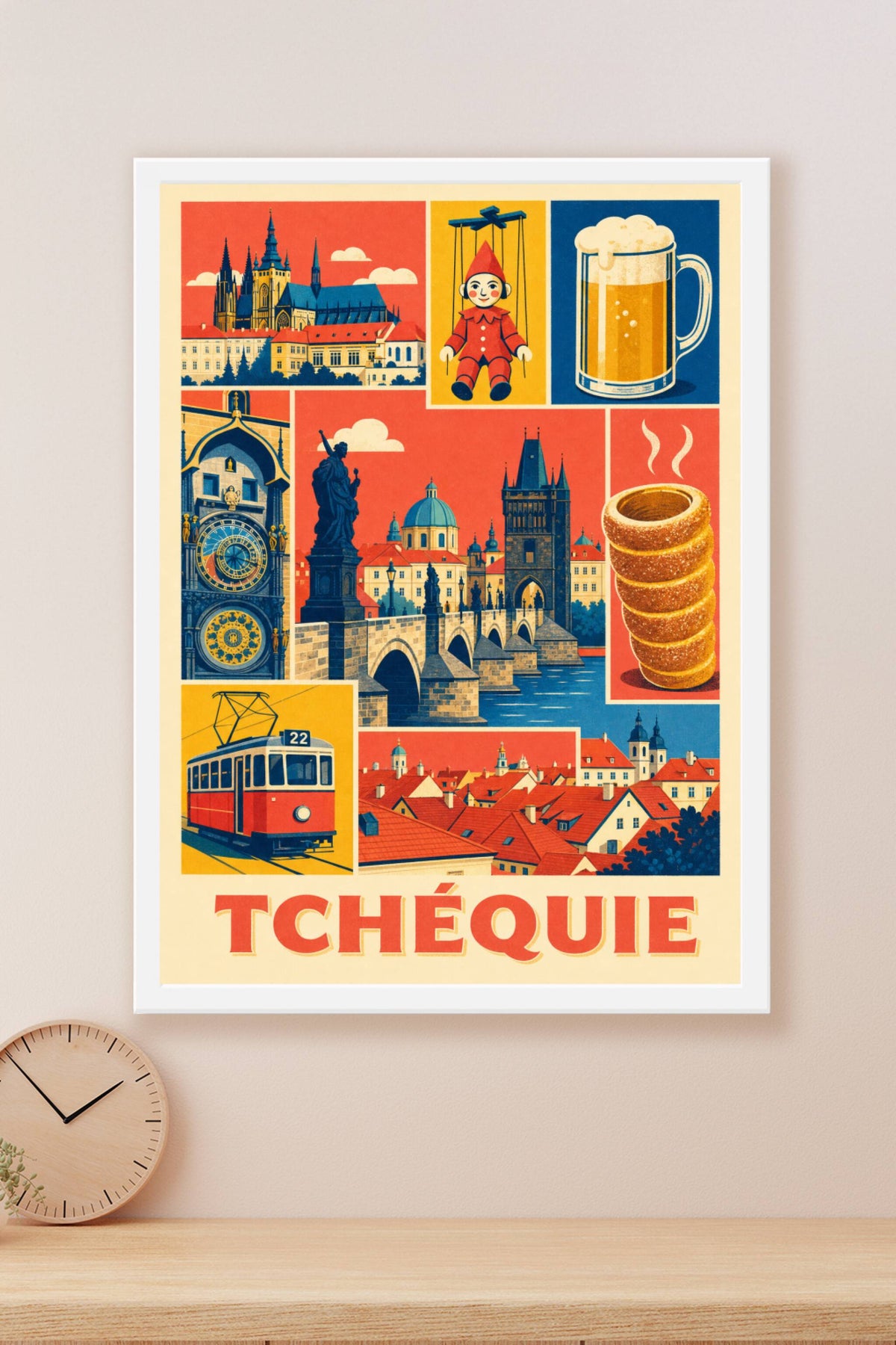 Poster de Tchéquie, Affiche Clichés