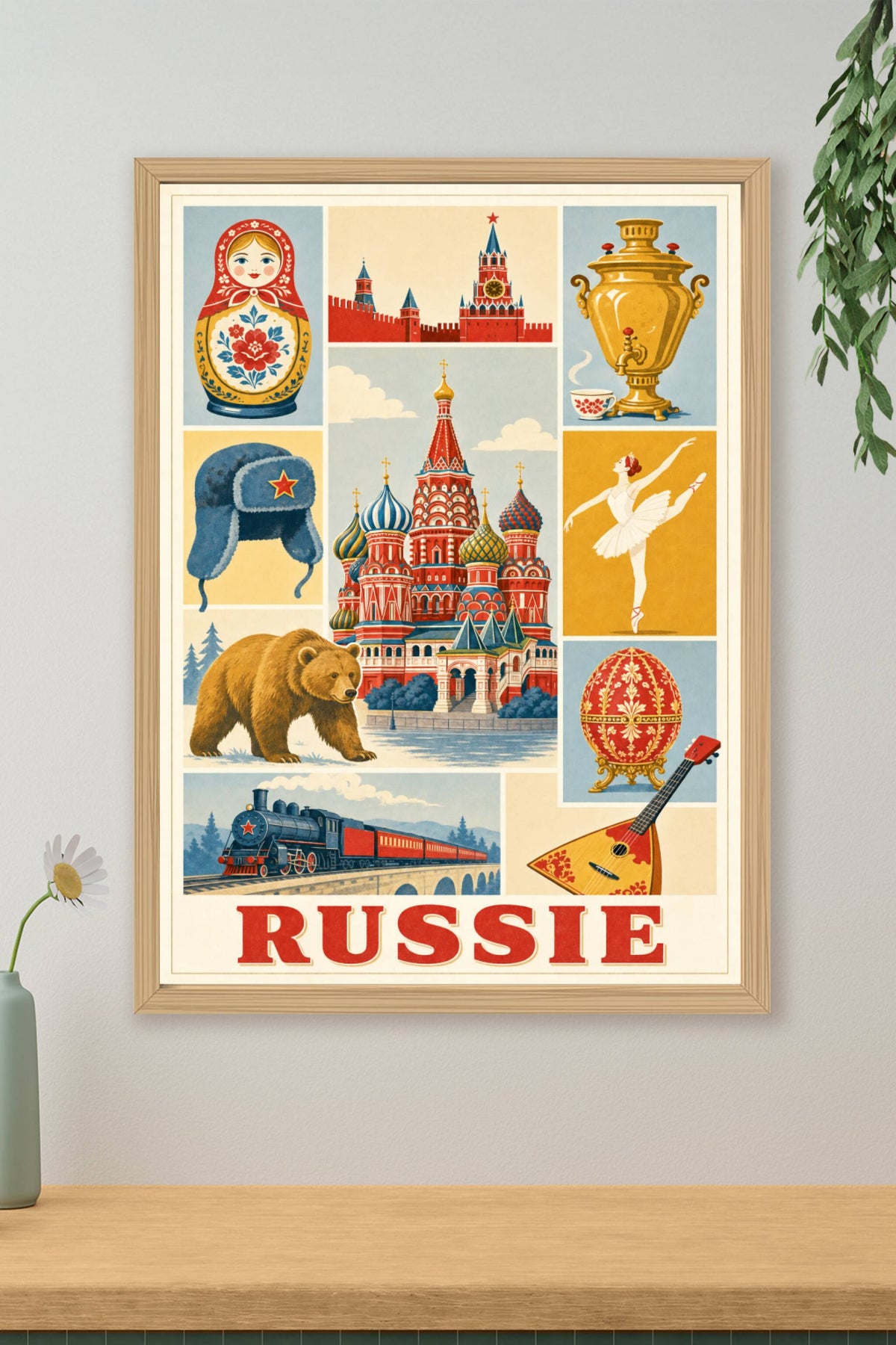 Poster de Russie, Affiche Clichés
