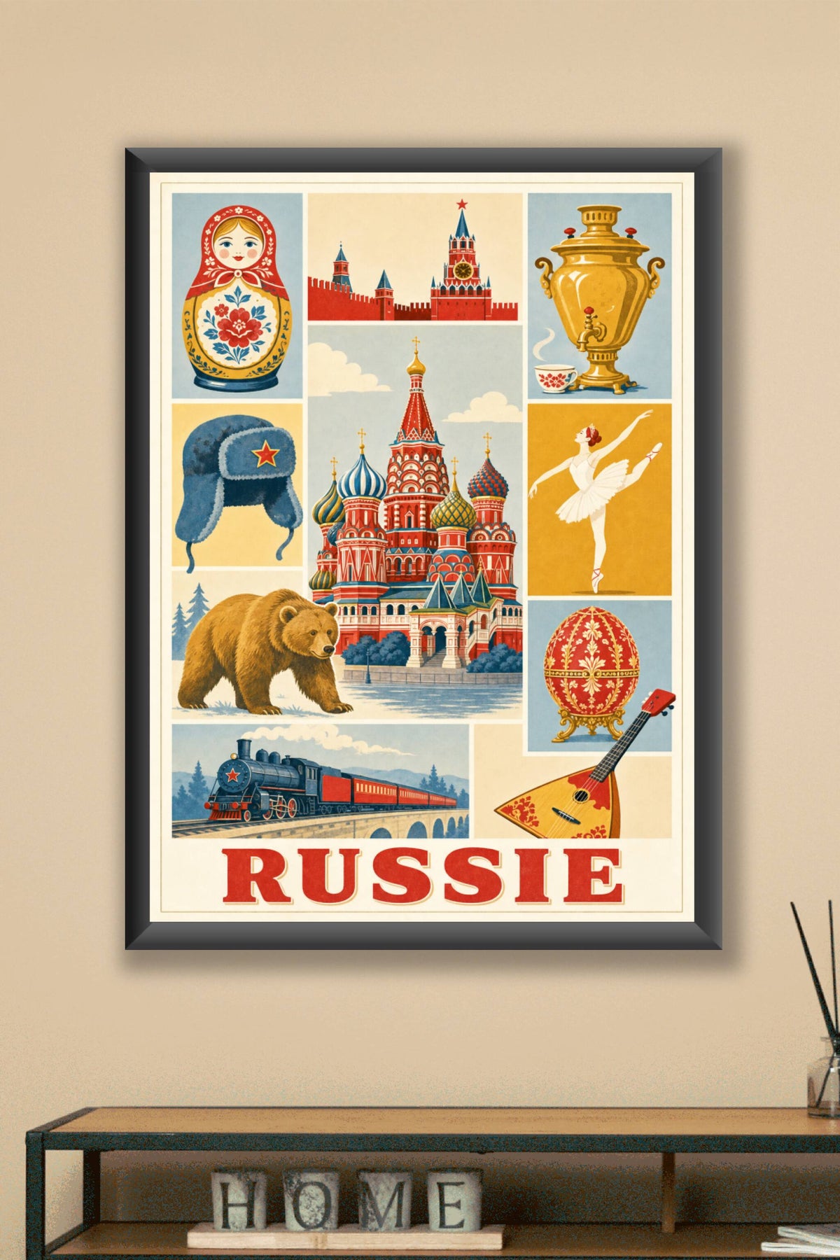 Poster de Russie, Affiche Clichés