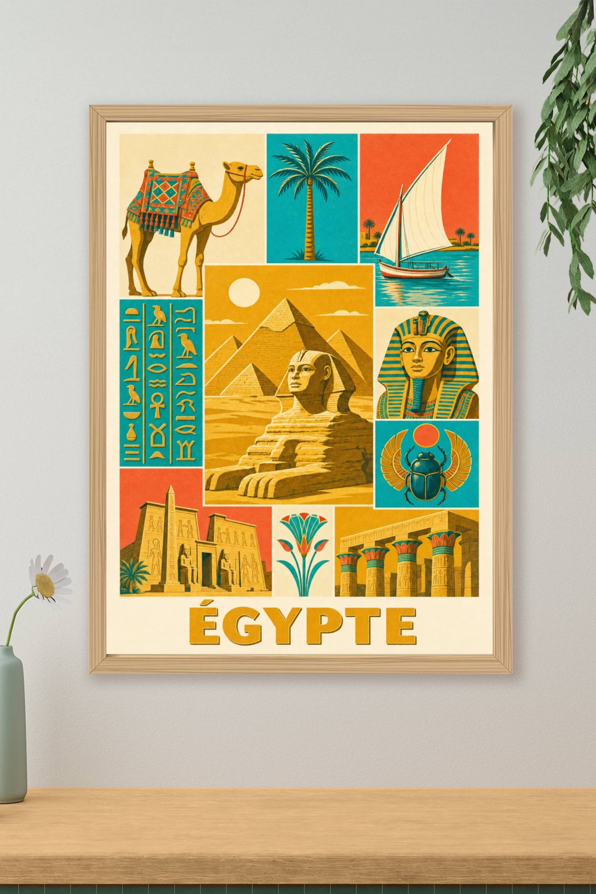 Poster d"égypte, Affiche Clichés