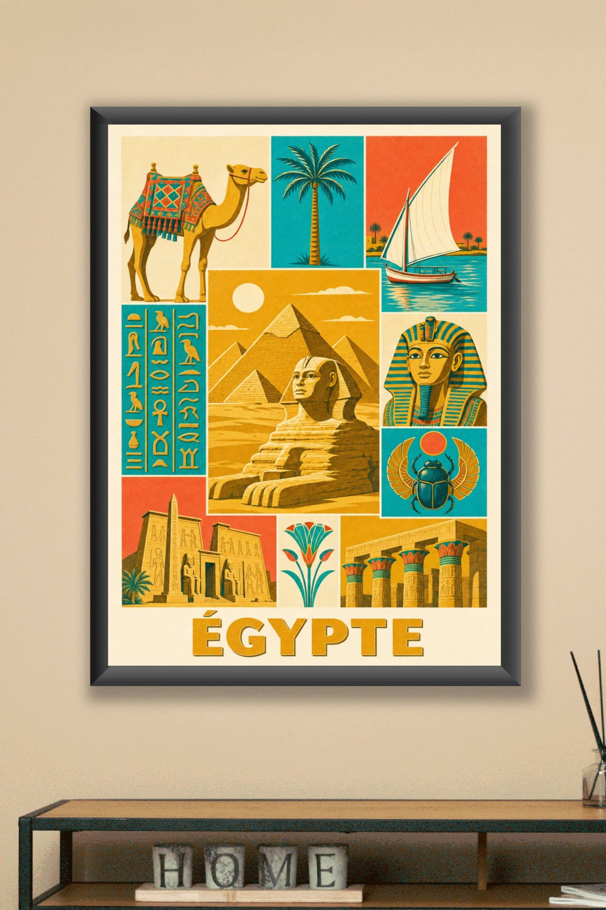 Poster d"égypte, Affiche Clichés