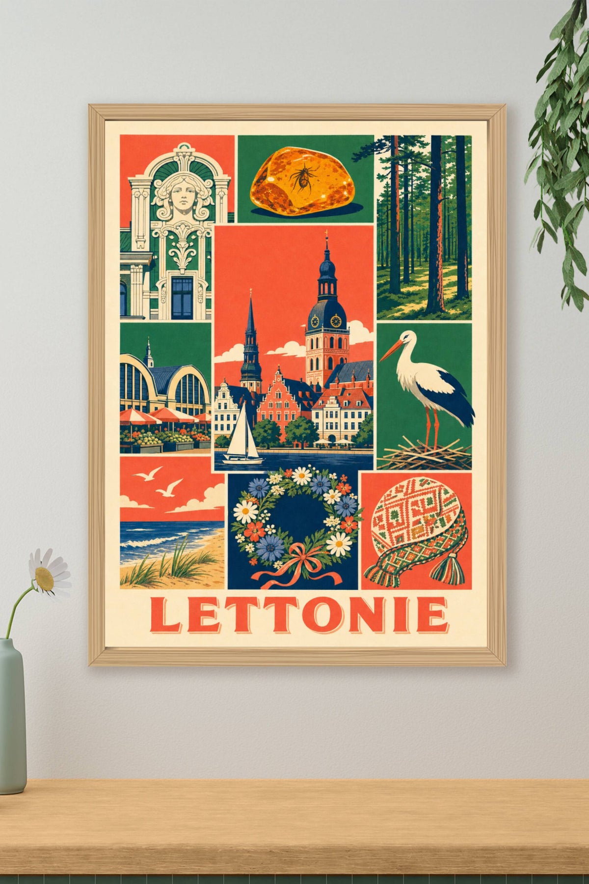 Poster de la Lettonie