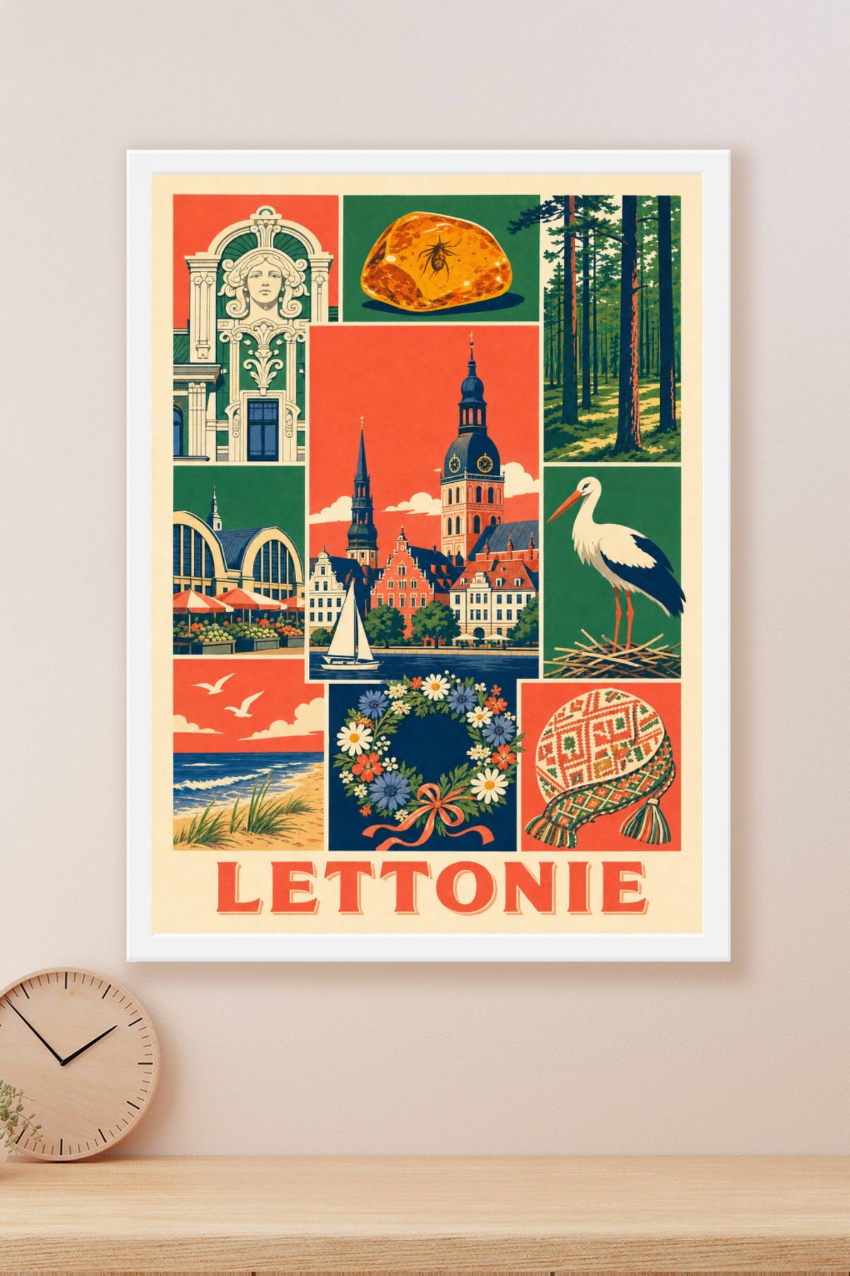 Poster de la Lettonie