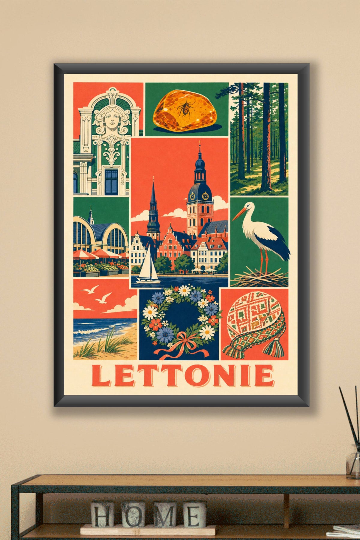 Poster de la Lettonie