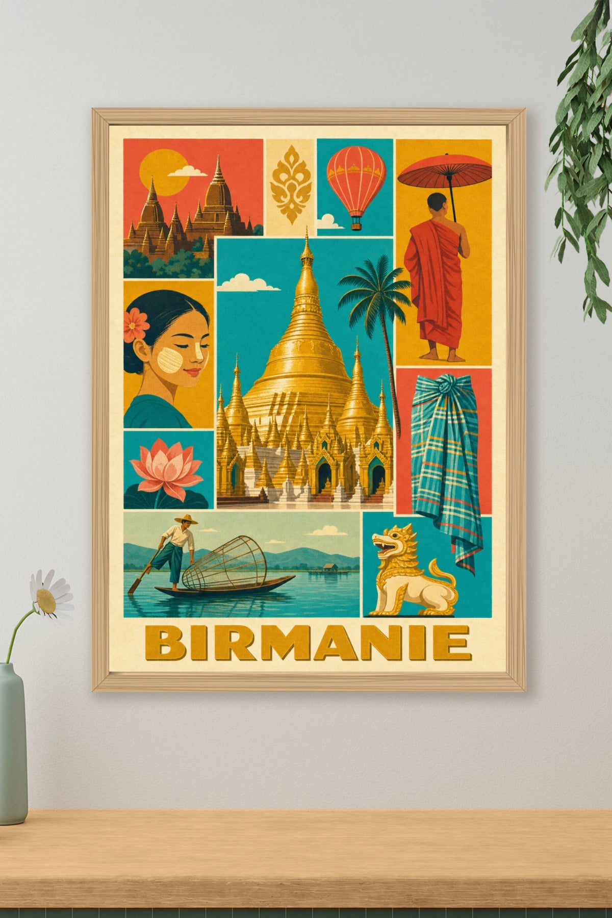 Poster de la Birmanie