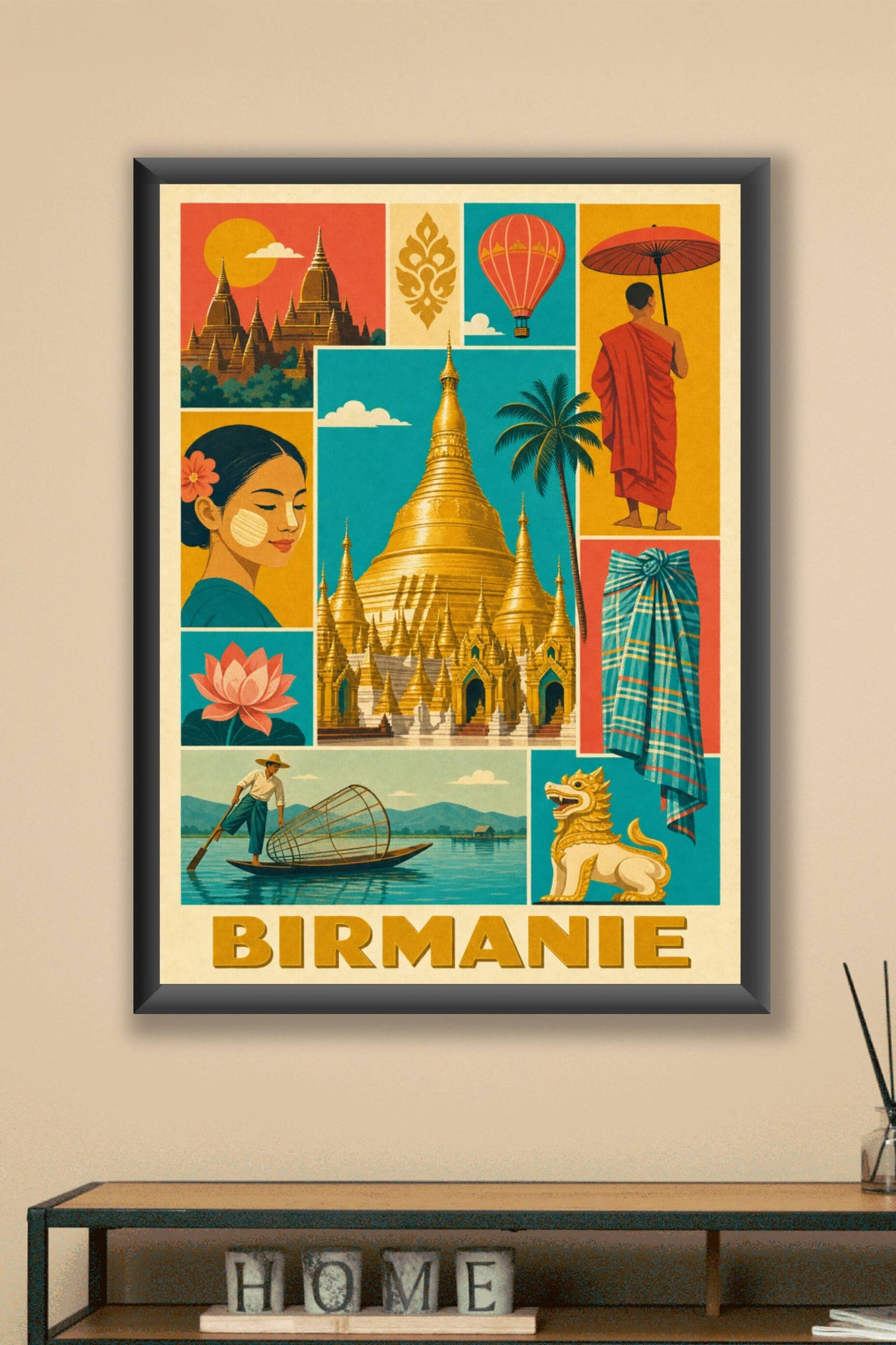 Poster de la Birmanie
