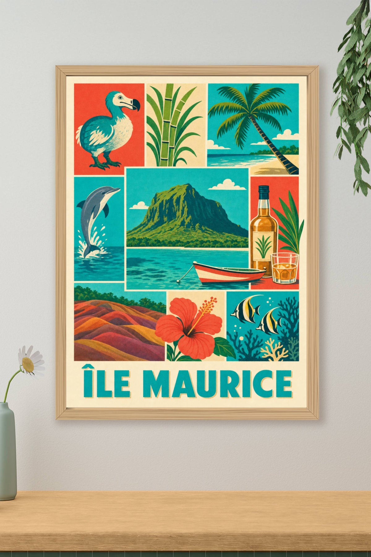 Poster de l'île Maurice