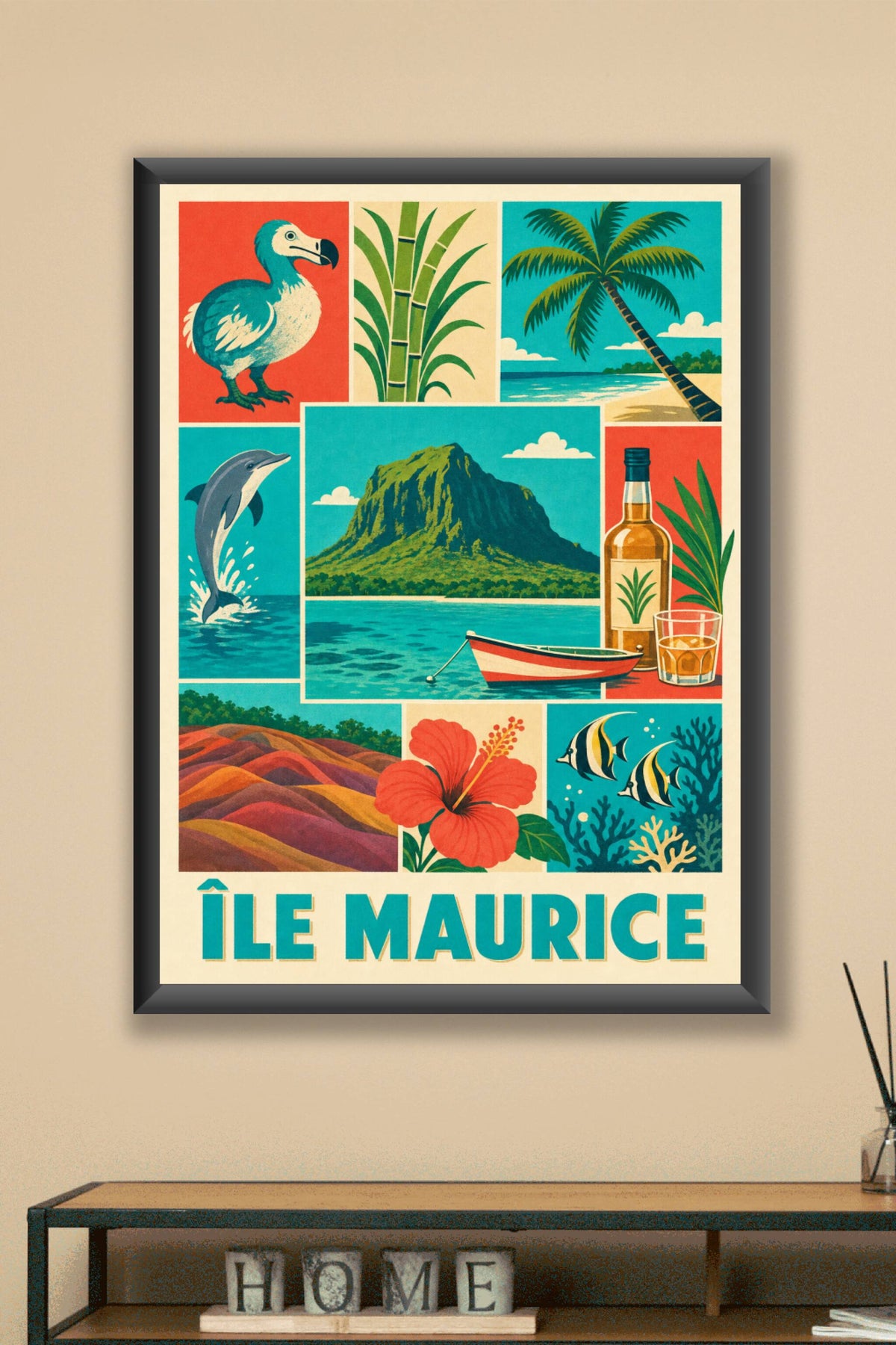 Poster de l'île Maurice