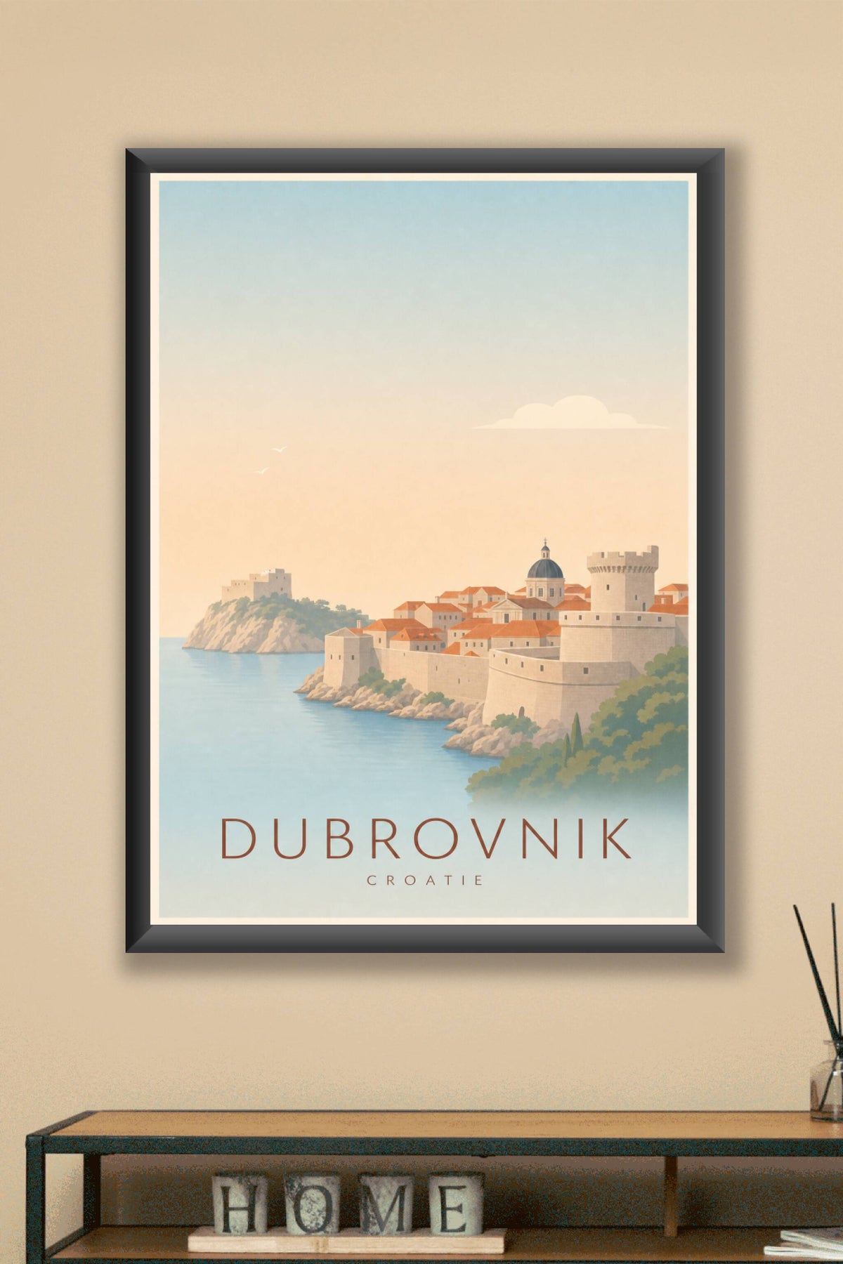 Affiche de Dubrovnik - Poster Calme