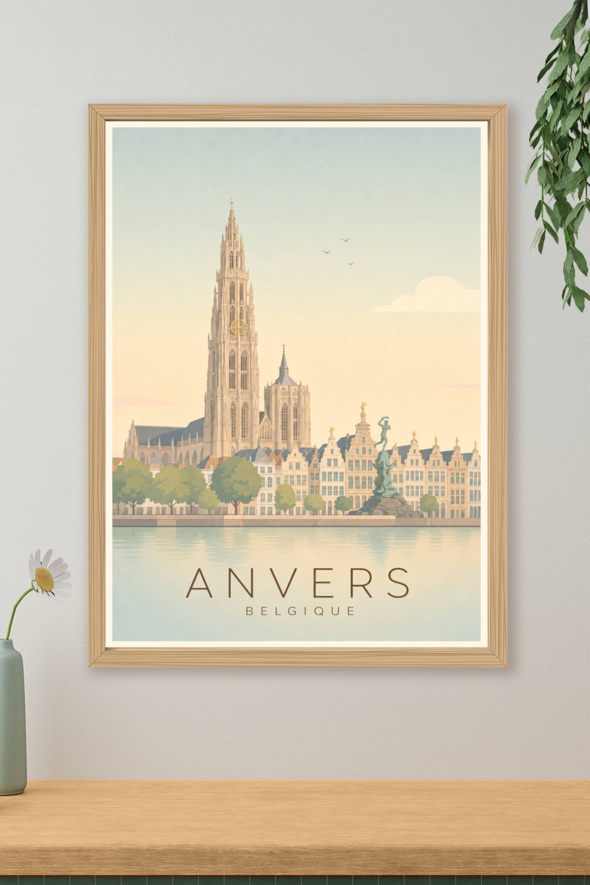 Affiche d'Anvers - Poster Calme