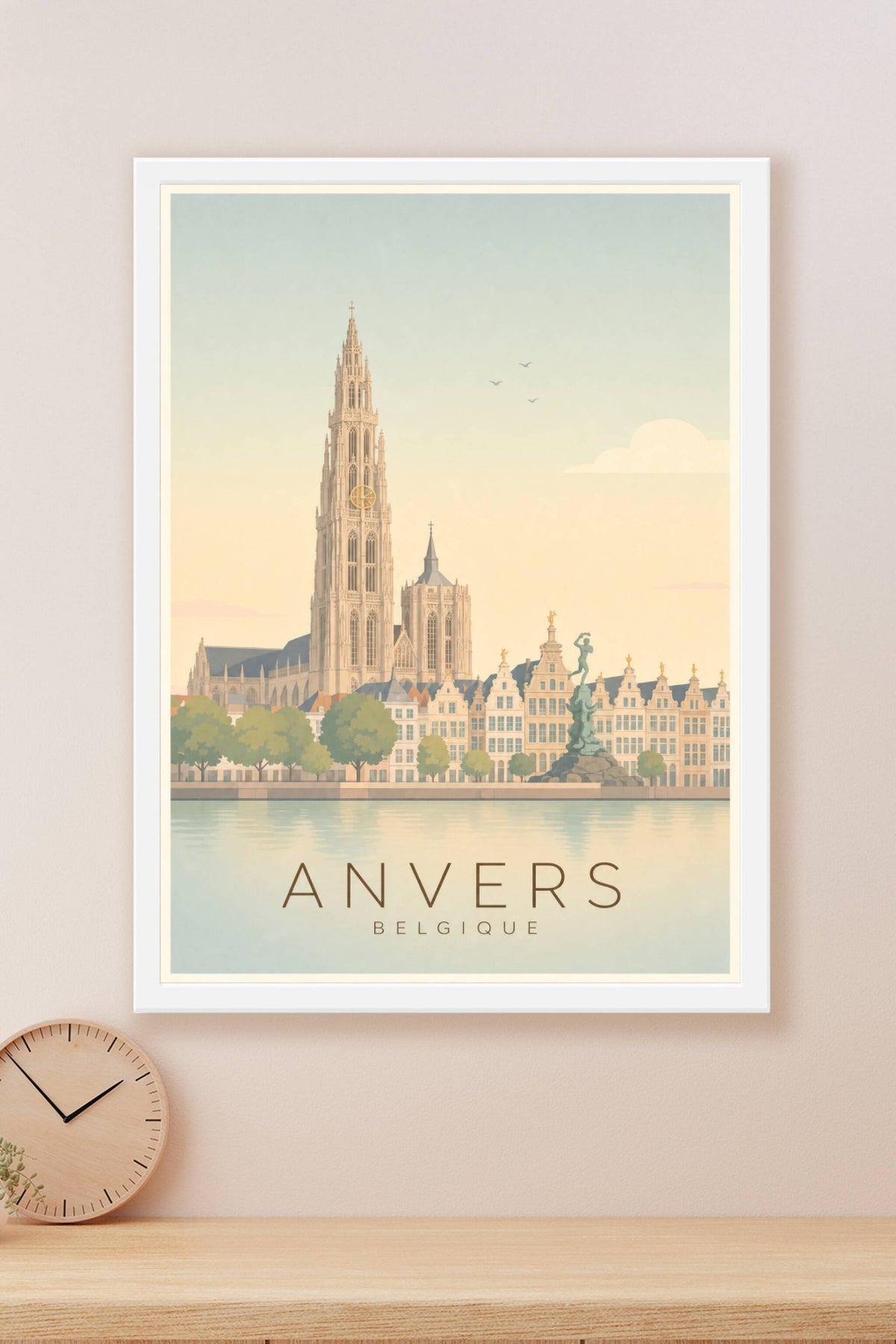 Affiche d'Anvers - Poster Calme