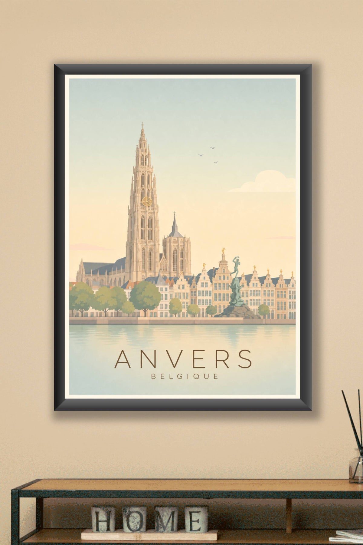 Affiche d'Anvers - Poster Calme