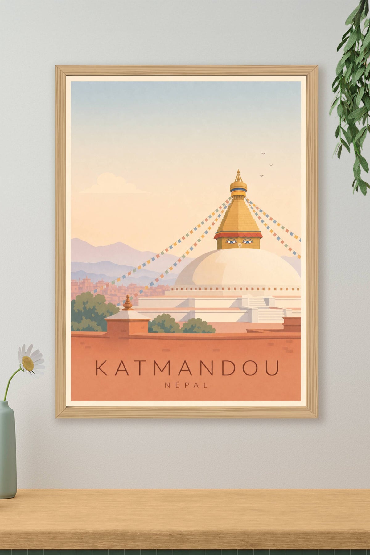 Affiche de Katmandou - Poster Calme