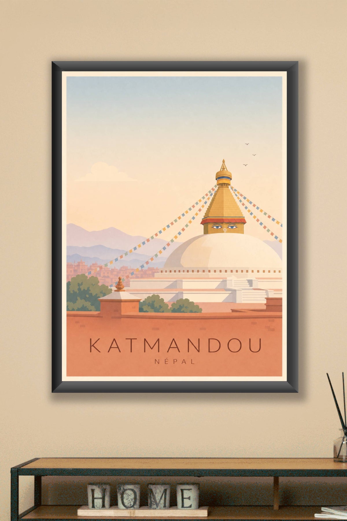 Affiche de Katmandou - Poster Calme