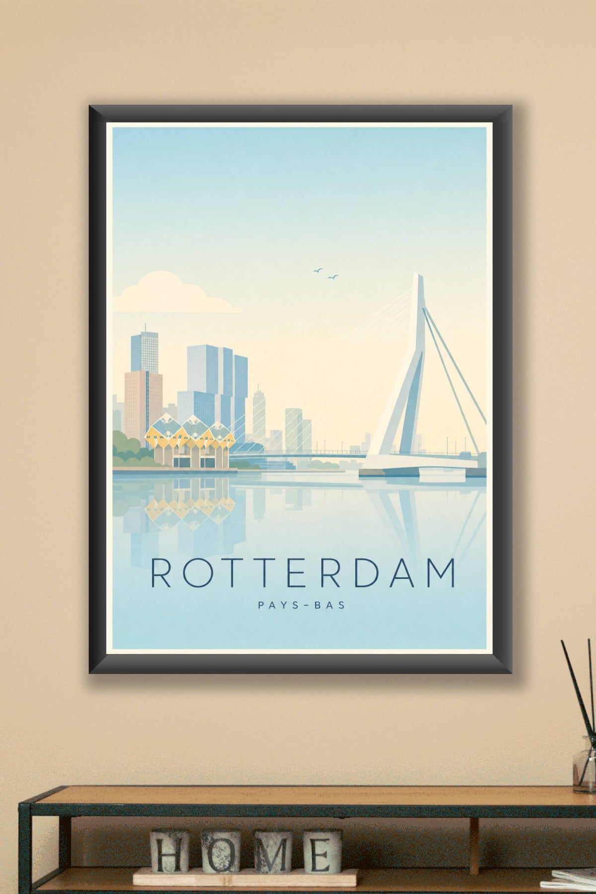Affiche de Rotterdam - Poster Calme