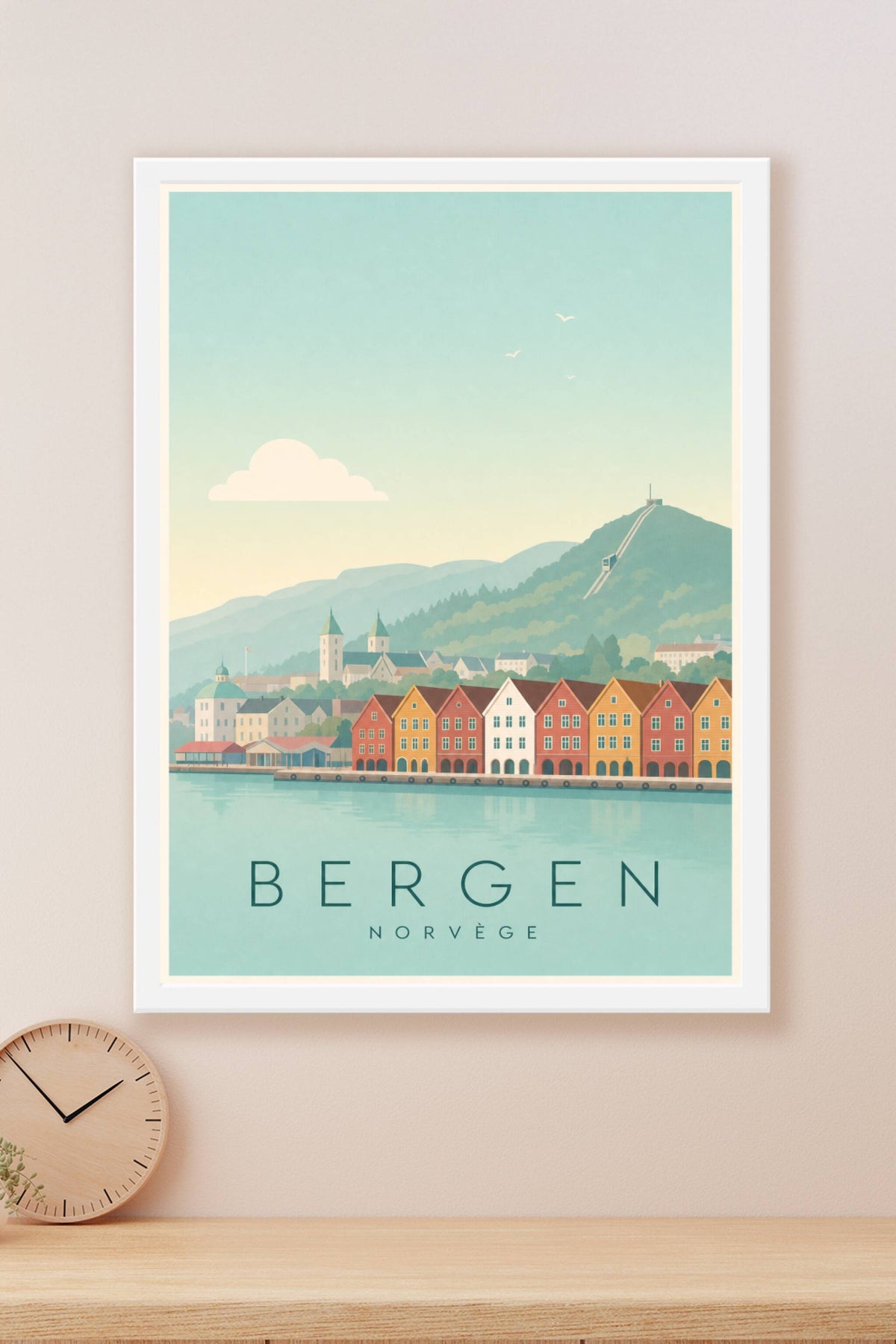 Affiche de Bergen - Poster Calme