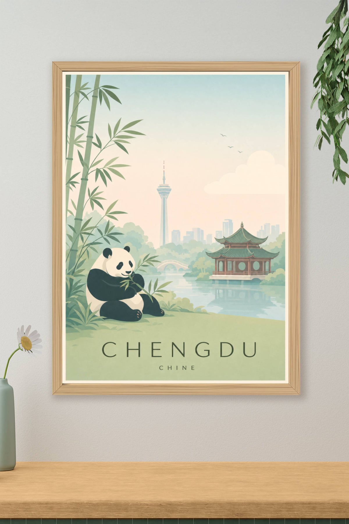 Affiche de Chengdu - Poster Calme